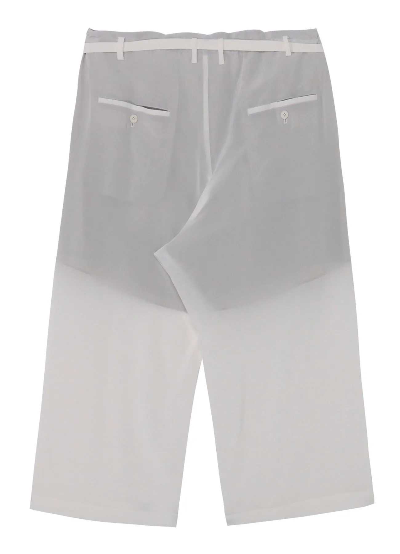 12M SILK DESIN BELTED WIDE PANTS