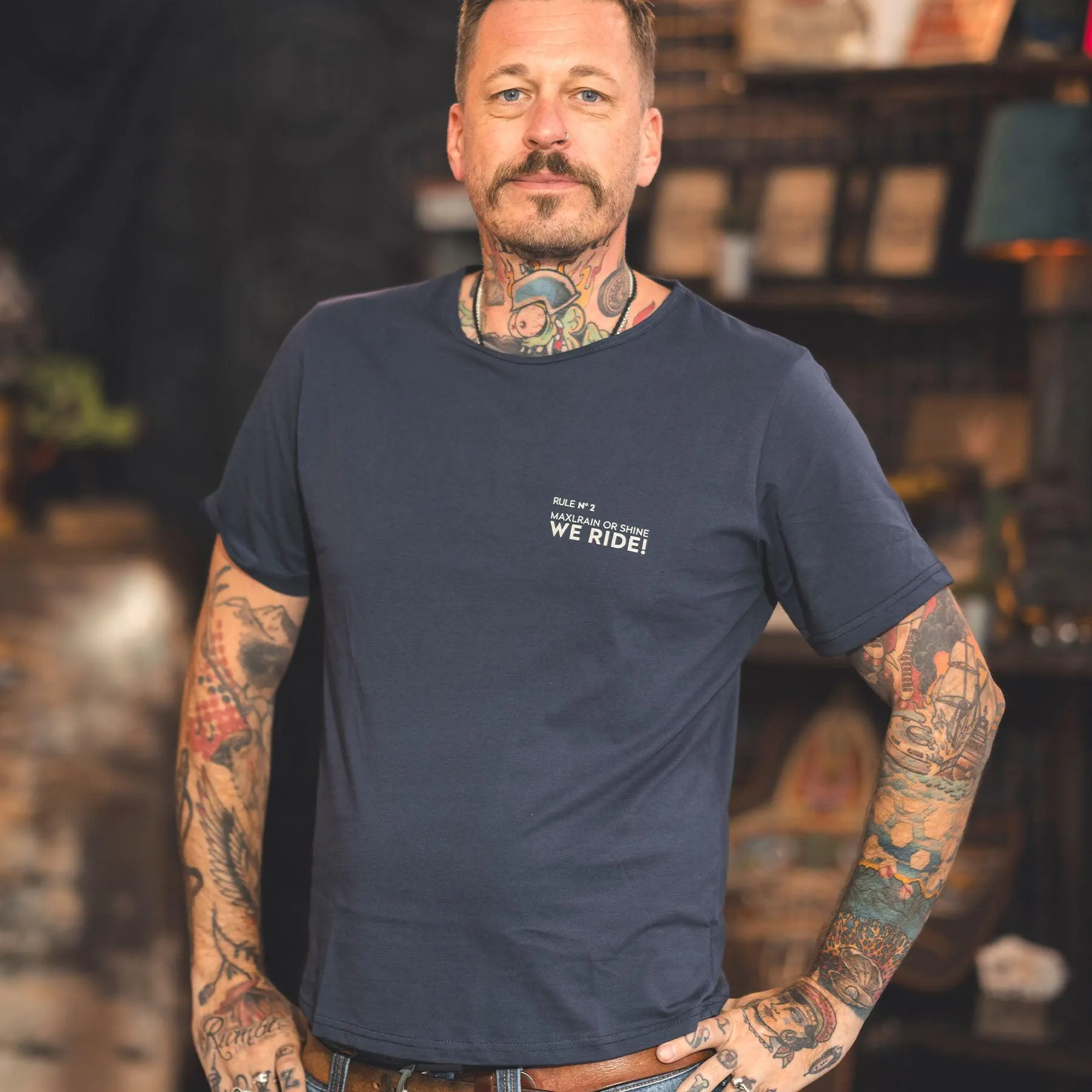 Bad and Bold Eventshirt Maxlride 2nd Edition Blue