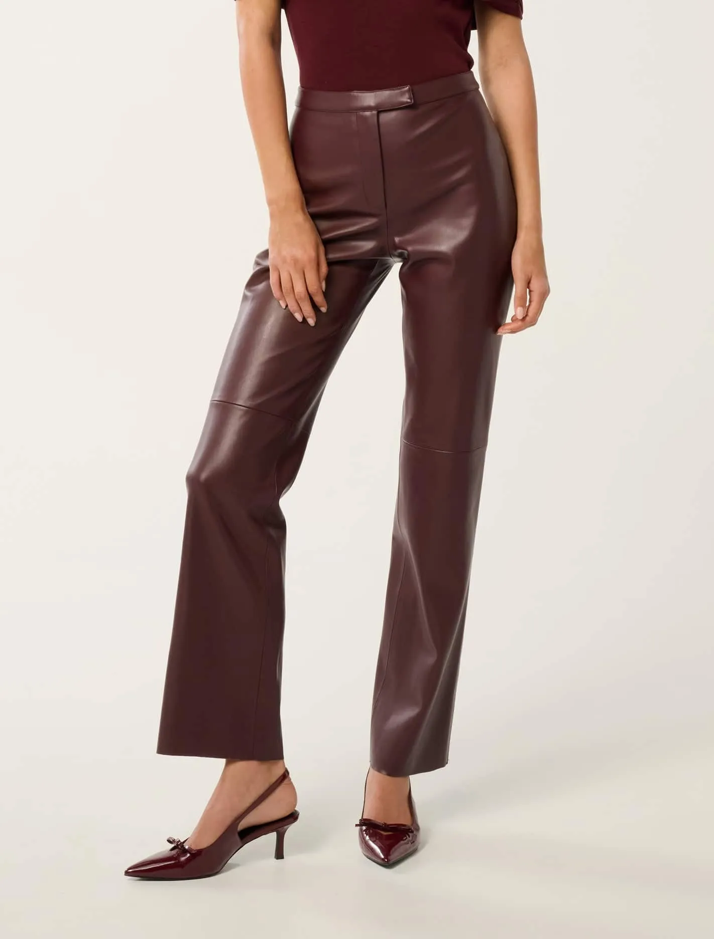 Bailee Vegan Leather Slim Pants