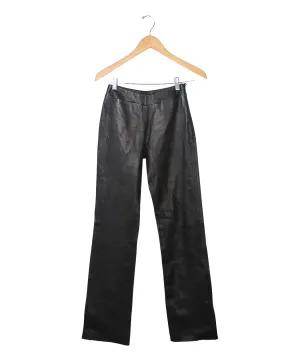 Bally Black Leather Pants sz 4