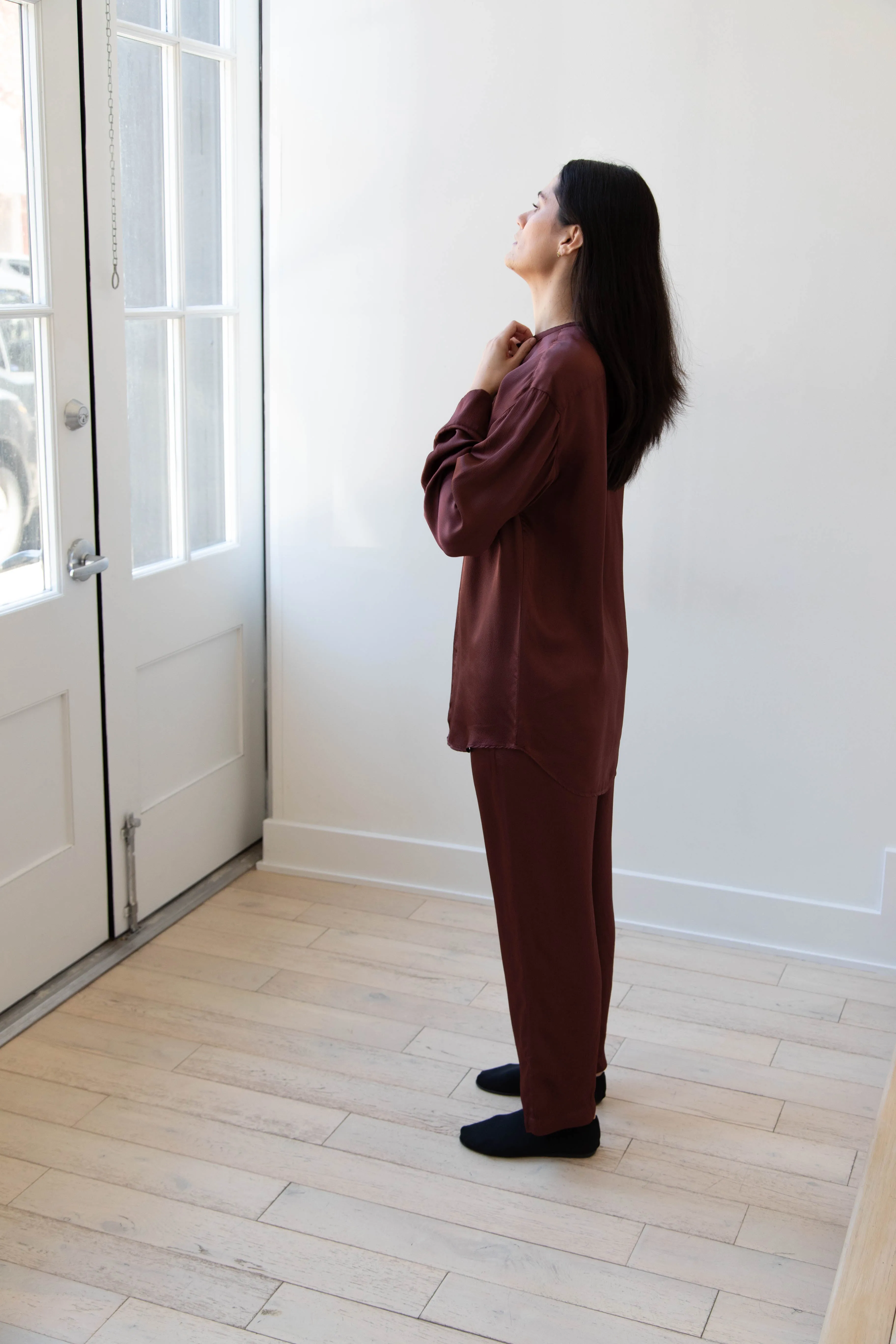 Barena Venezia | Molli Ondina Blouse in Vino