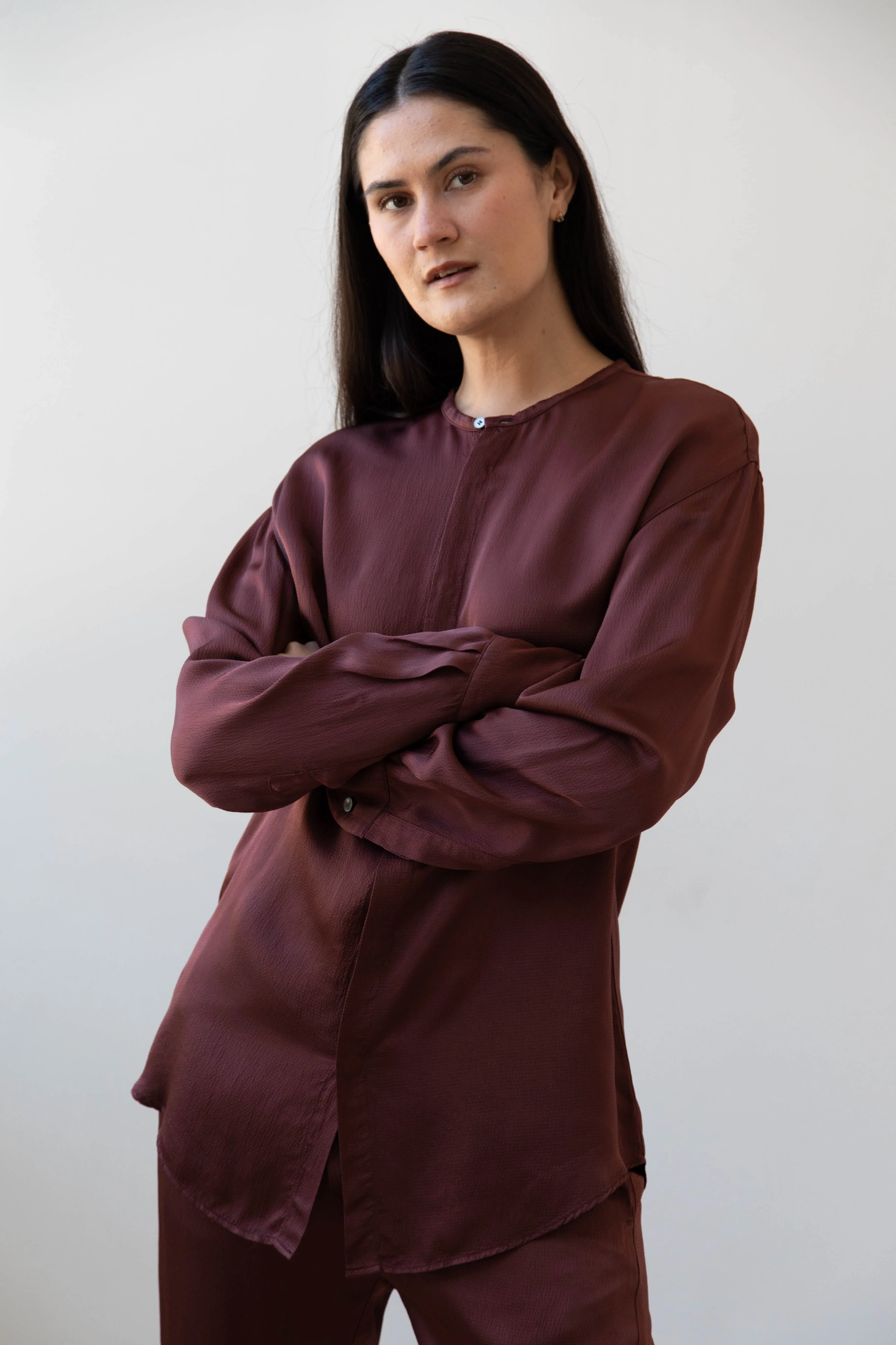 Barena Venezia | Molli Ondina Blouse in Vino