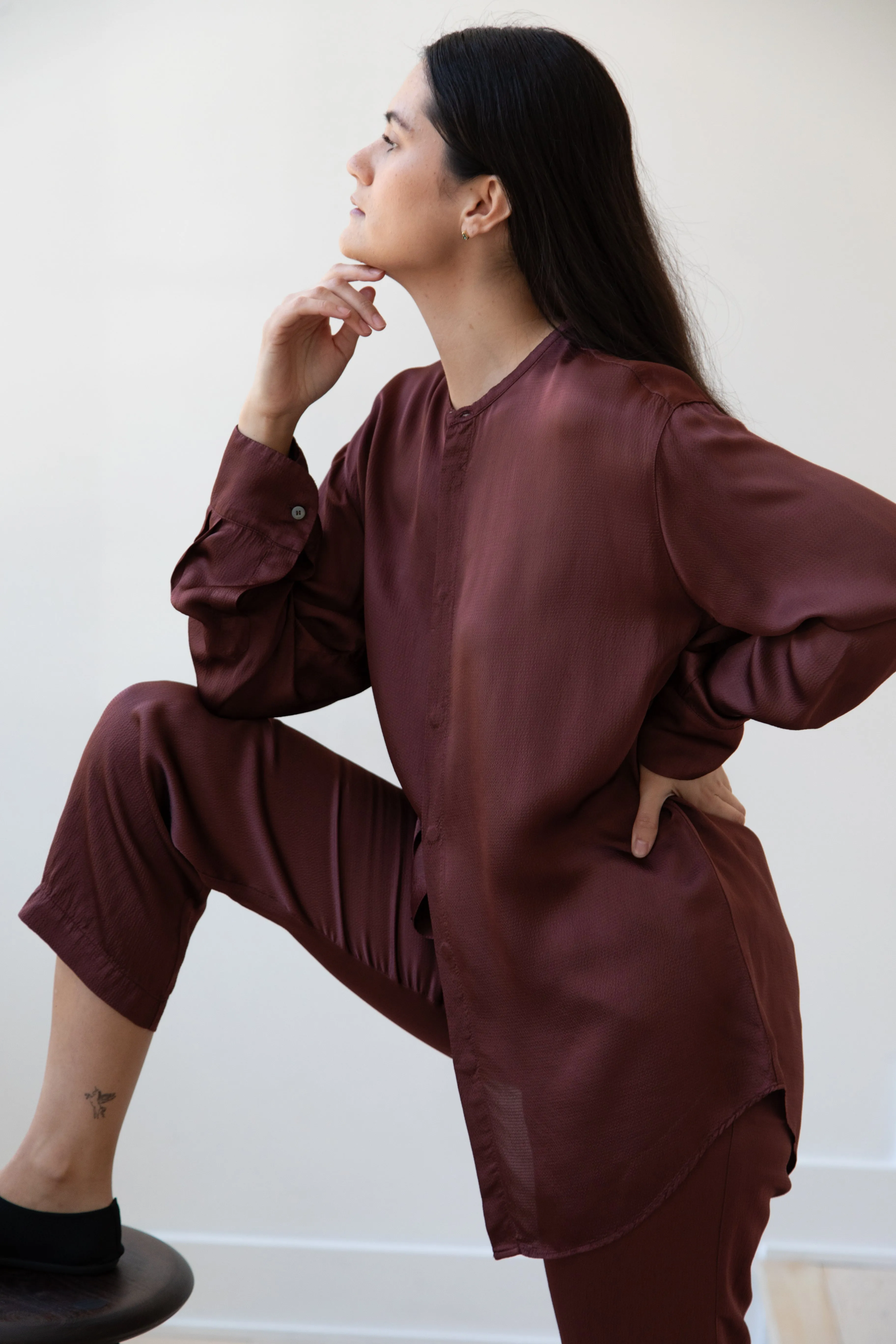 Barena Venezia | Molli Ondina Blouse in Vino