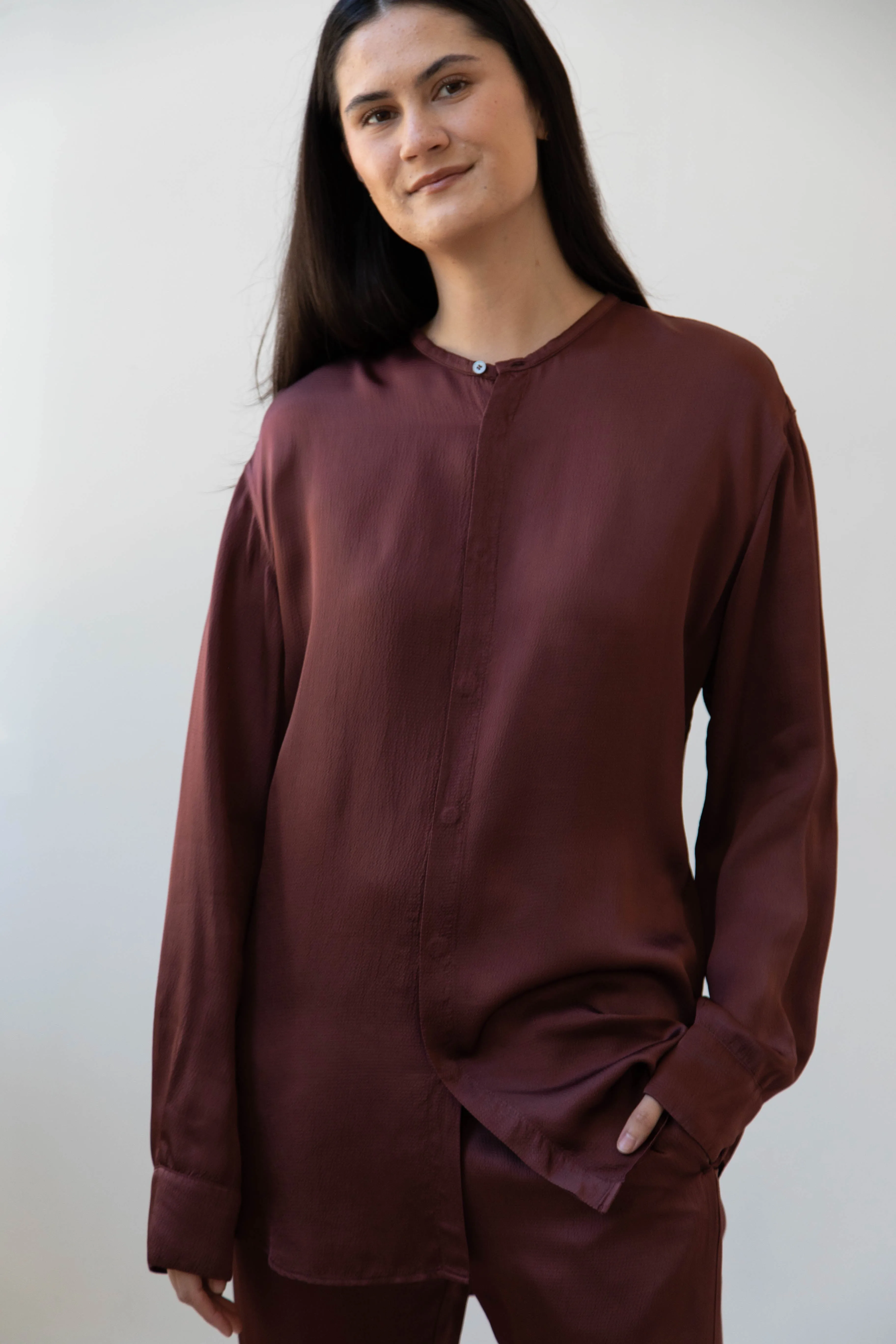 Barena Venezia | Molli Ondina Blouse in Vino