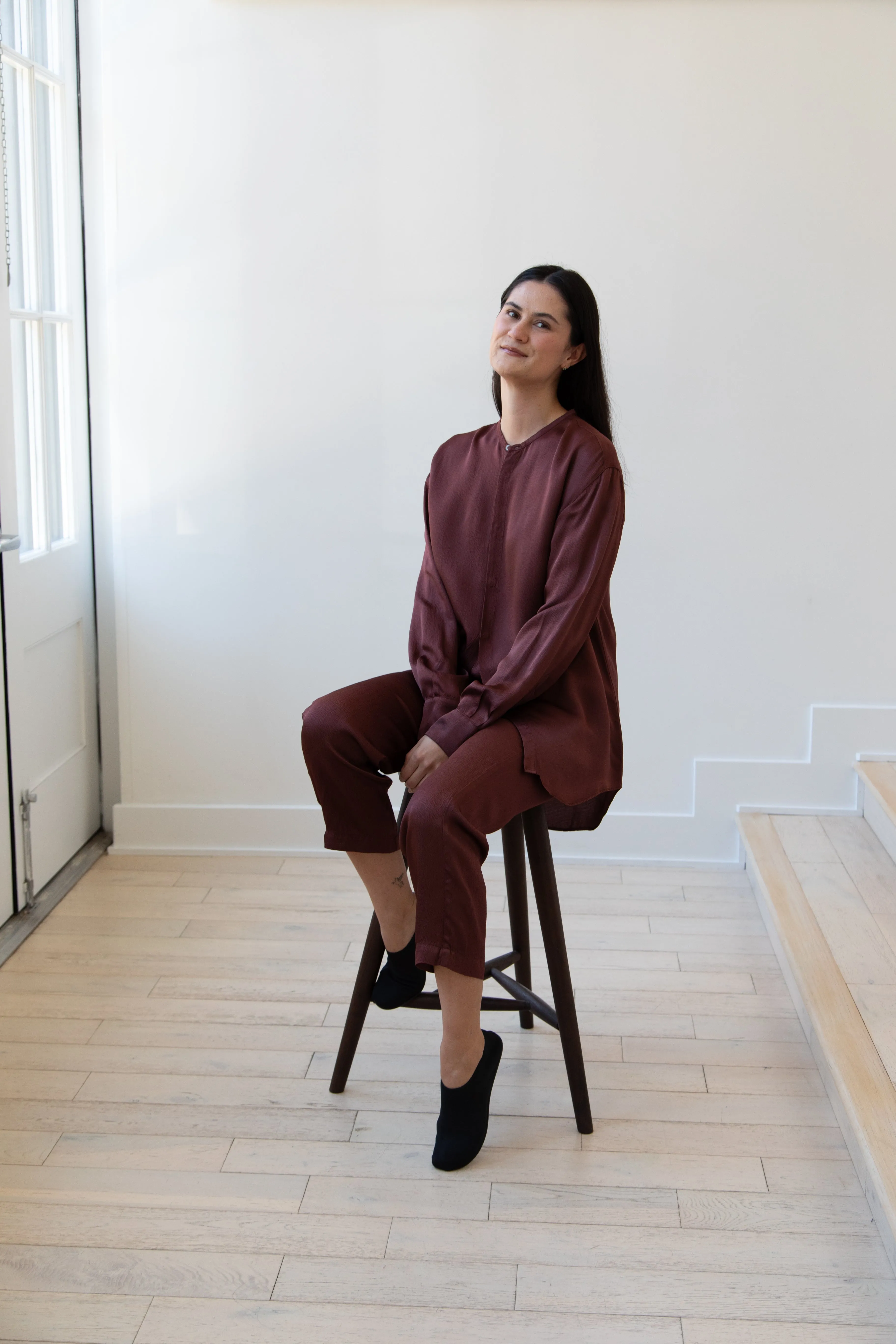 Barena Venezia | Molli Ondina Blouse in Vino