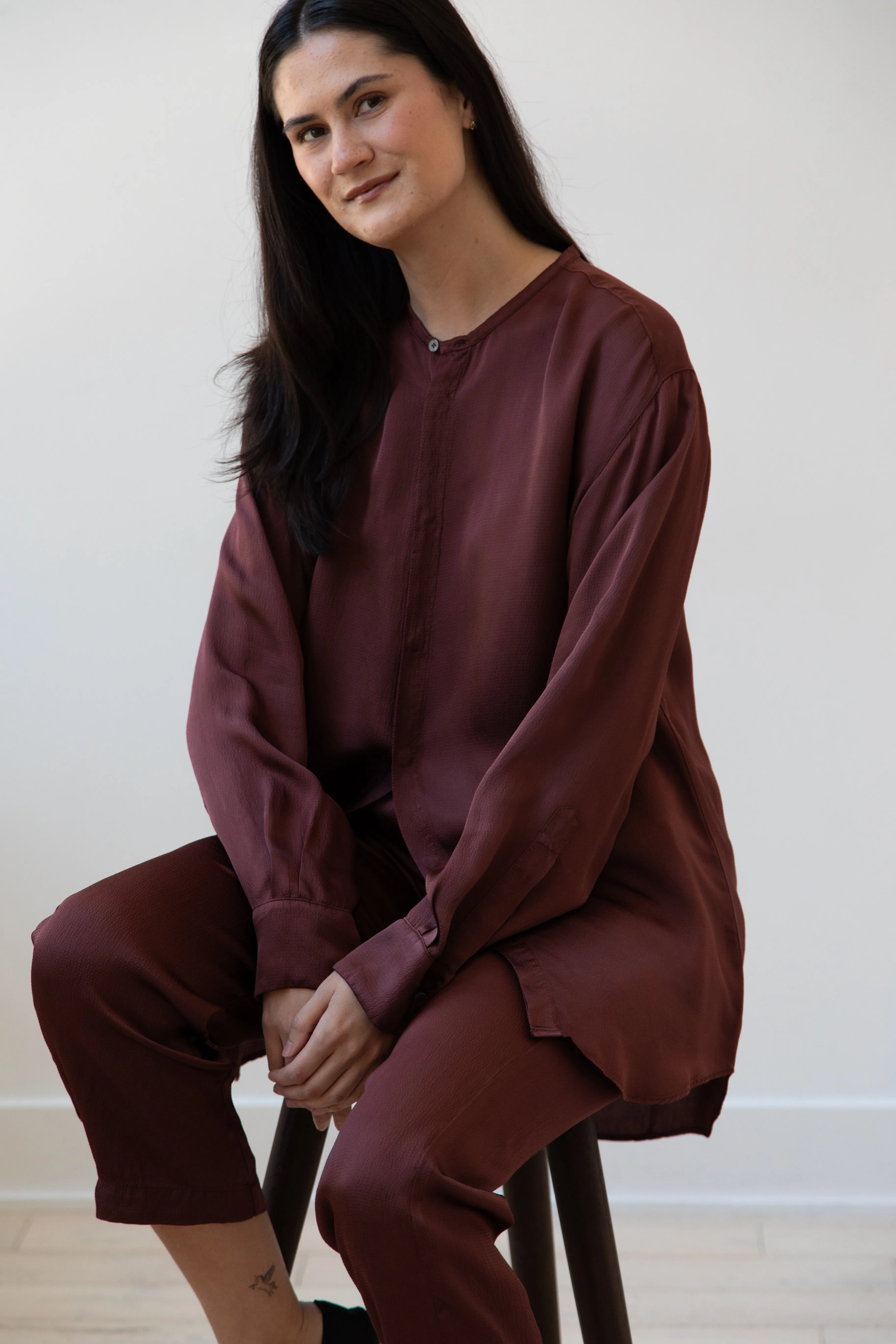 Barena Venezia | Molli Ondina Blouse in Vino