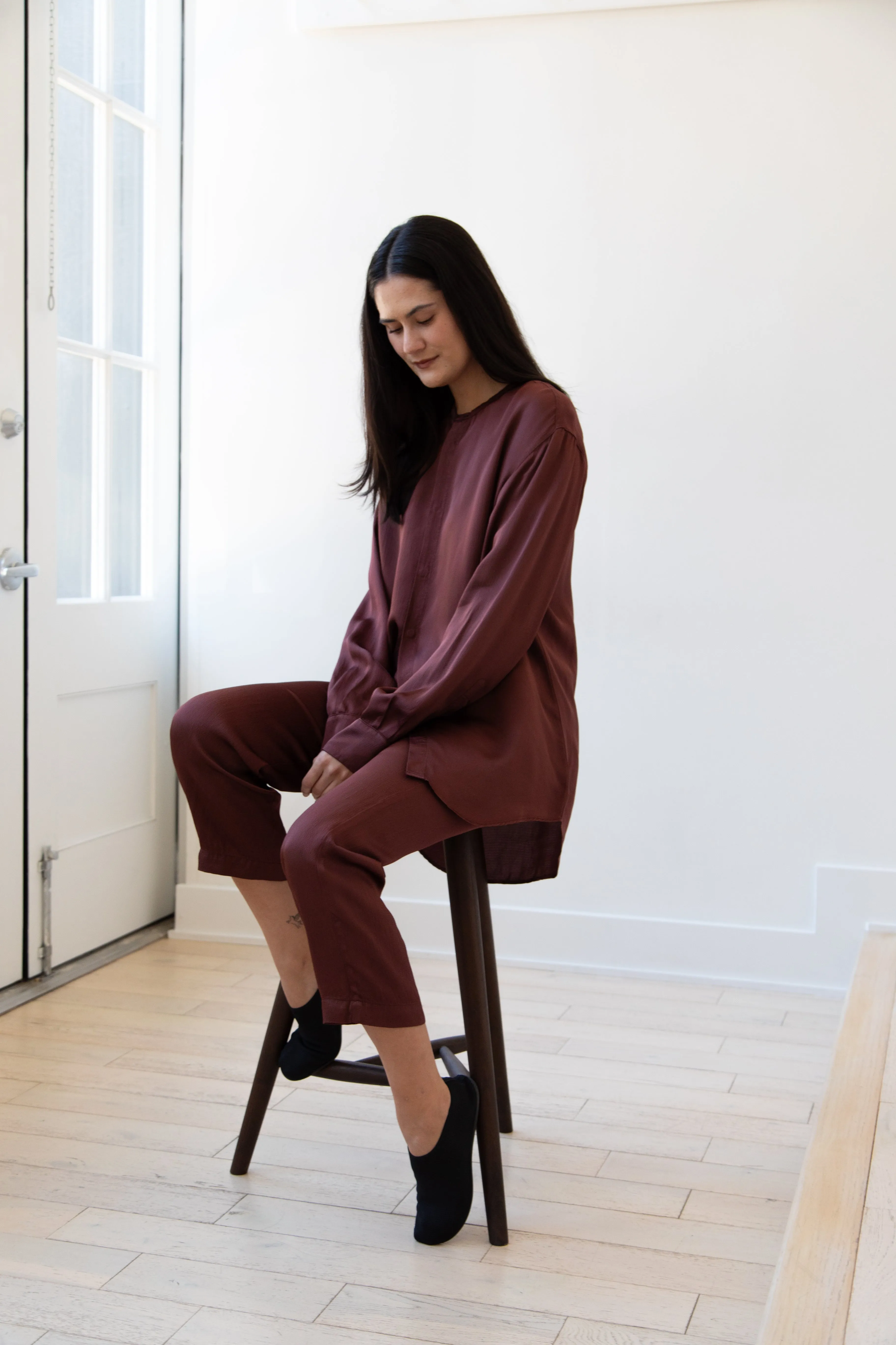 Barena Venezia | Molli Ondina Blouse in Vino