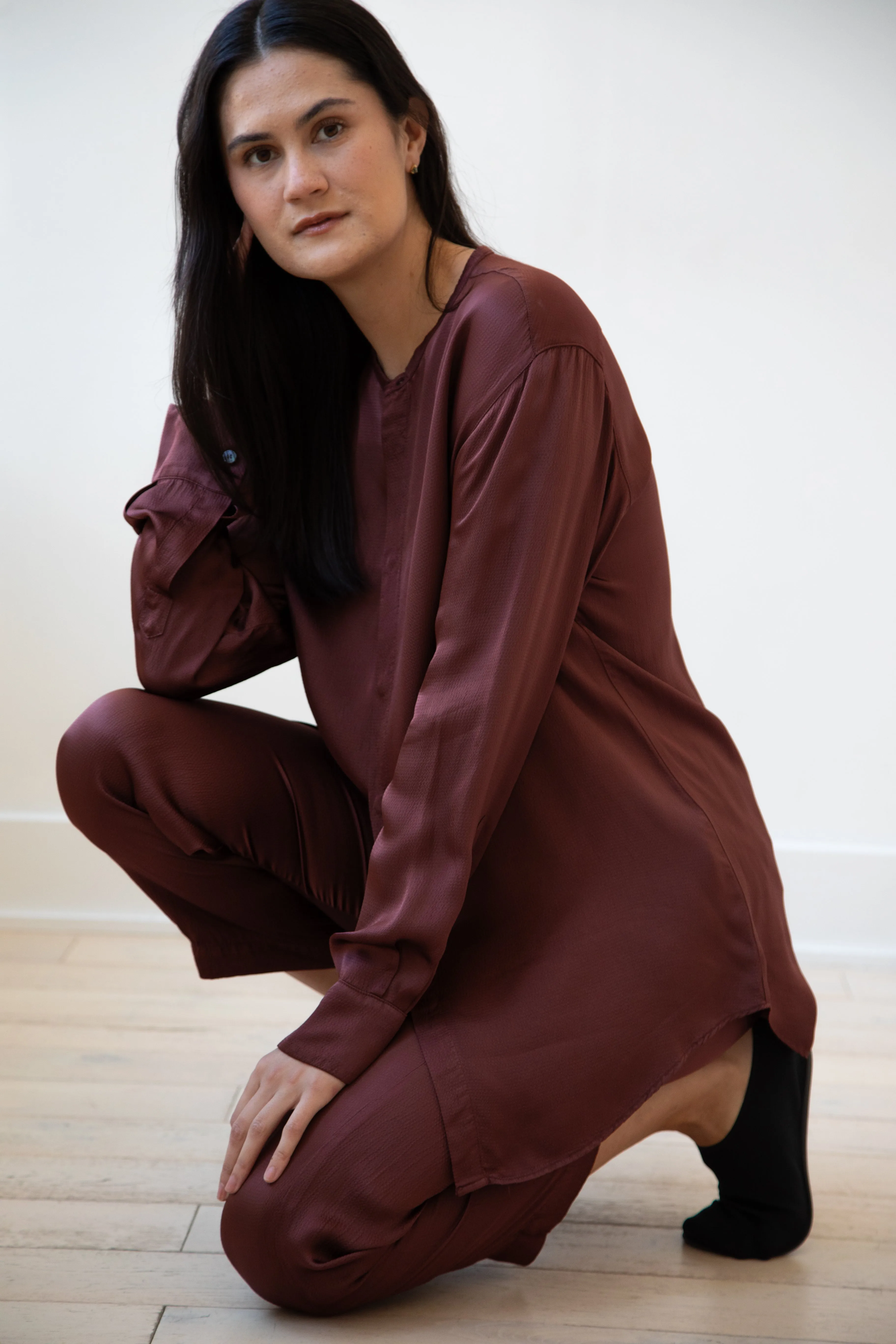 Barena Venezia | Molli Ondina Blouse in Vino