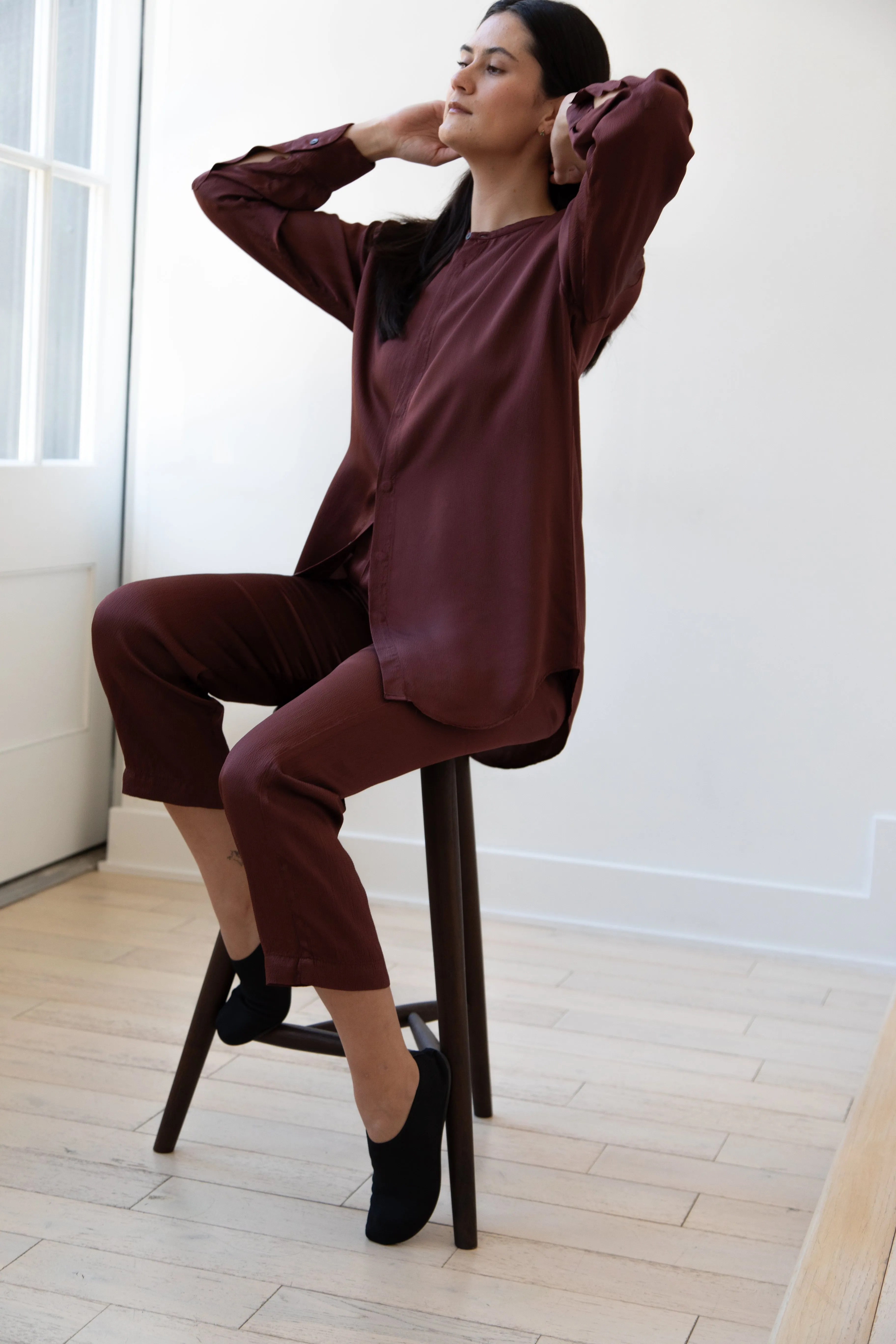 Barena Venezia | Molli Ondina Blouse in Vino
