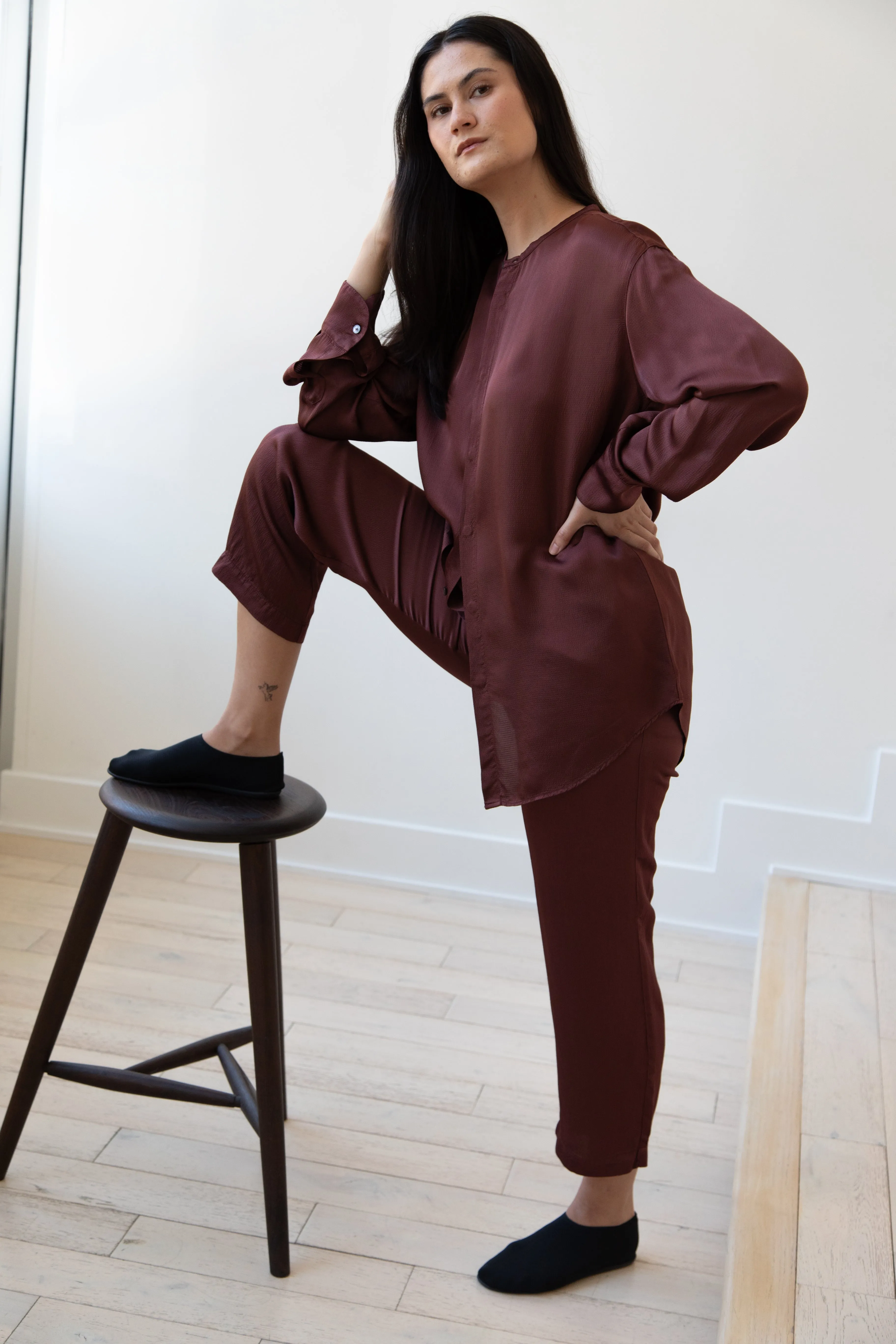 Barena Venezia | Molli Ondina Blouse in Vino