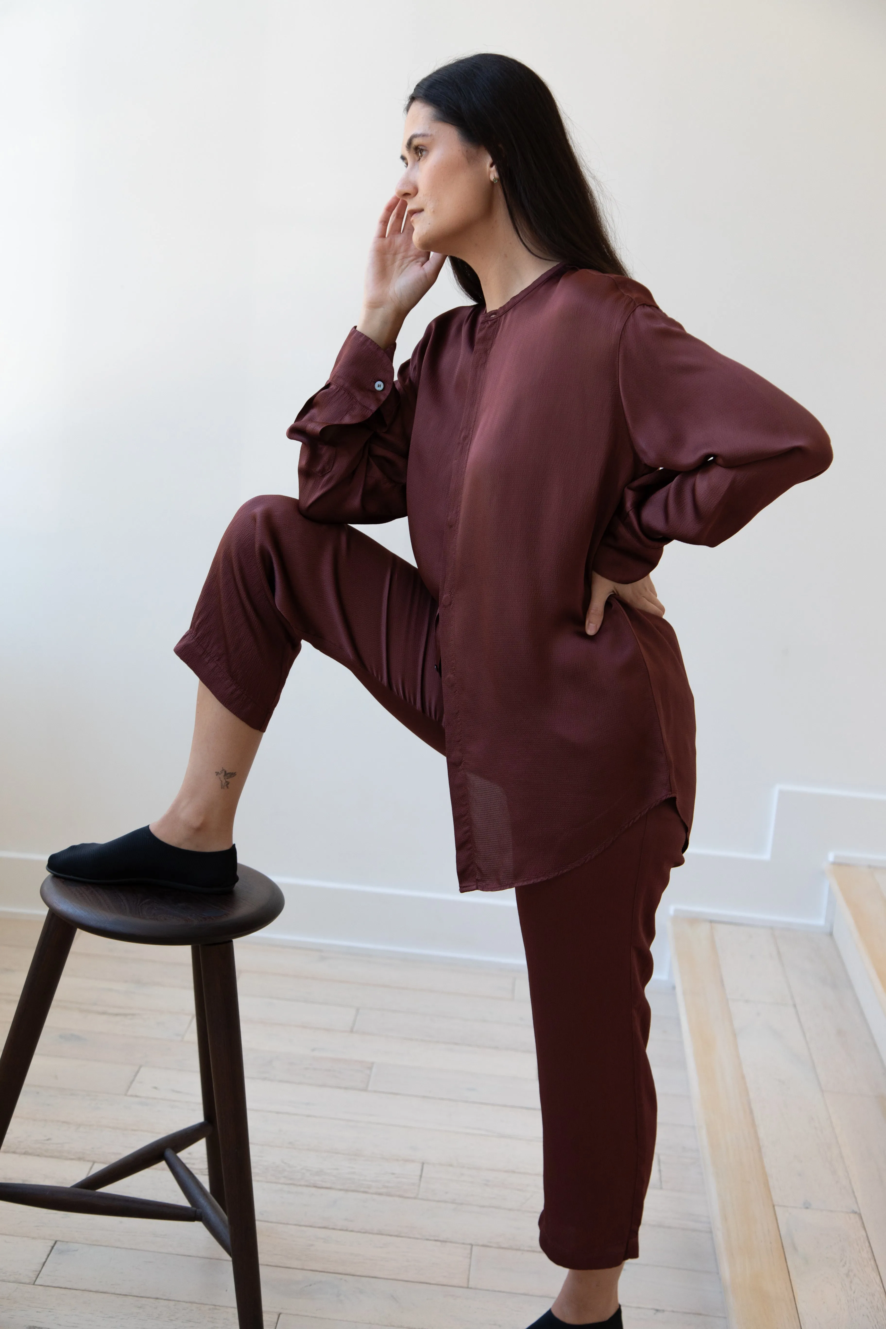 Barena Venezia | Molli Ondina Blouse in Vino