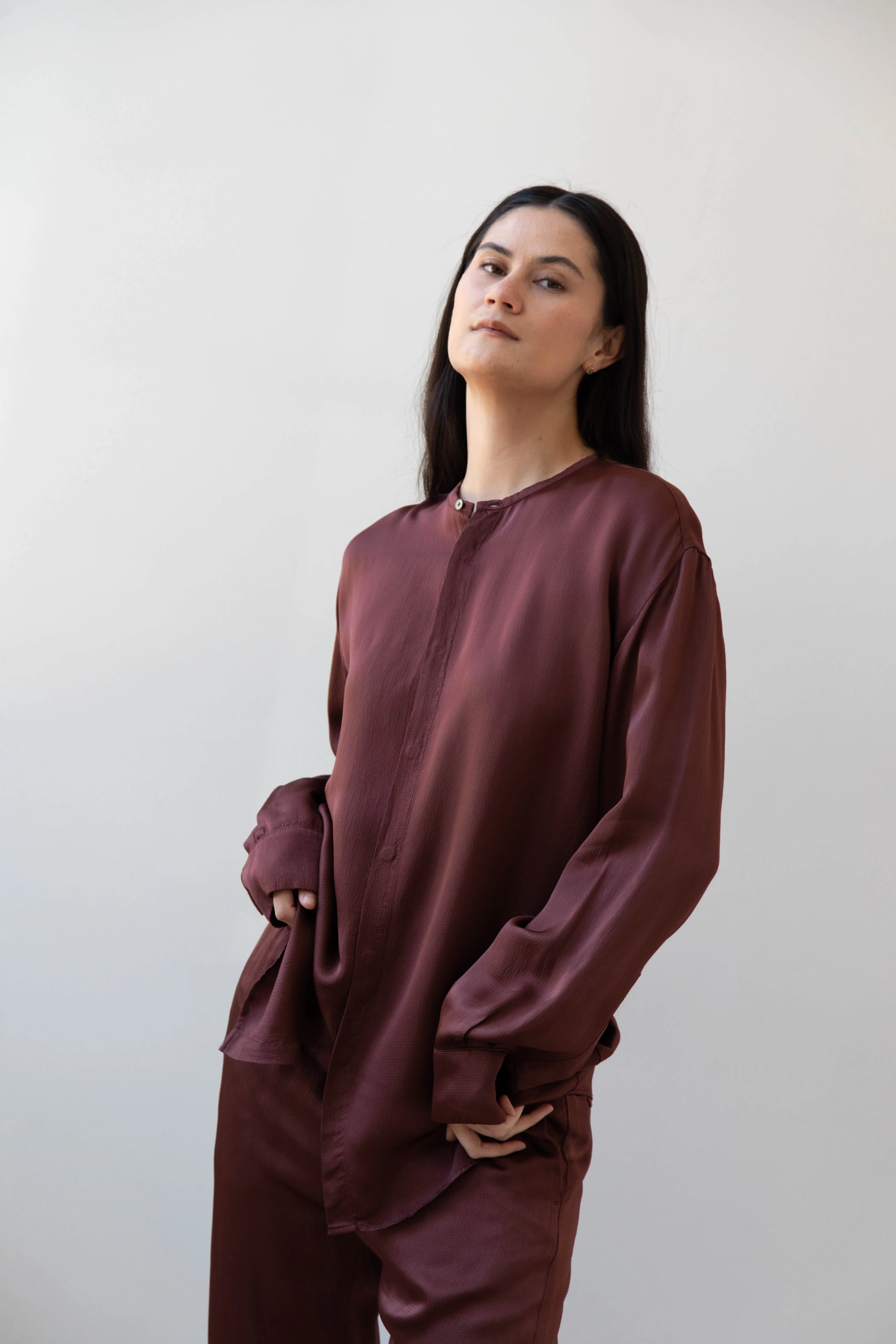 Barena Venezia | Molli Ondina Blouse in Vino