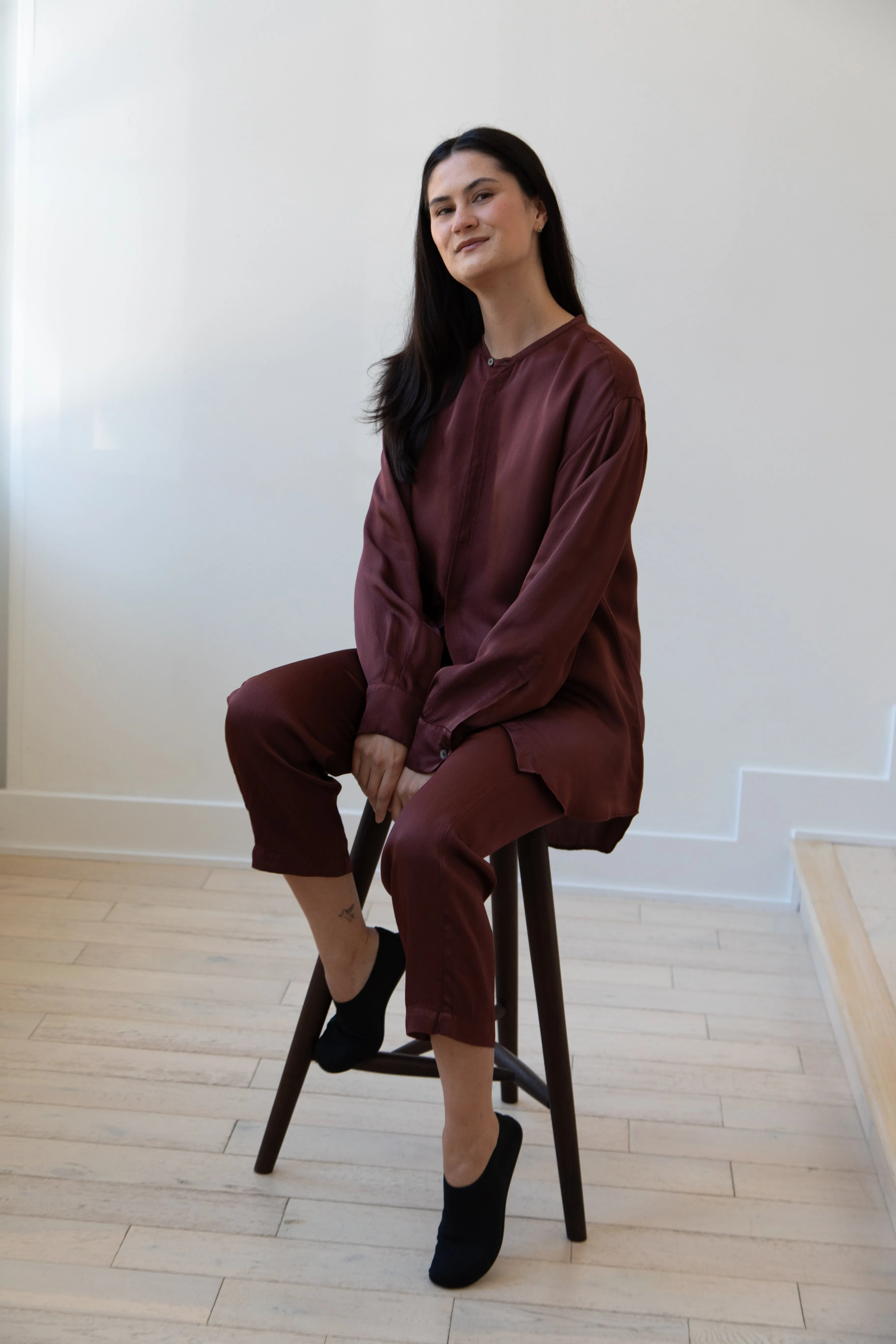 Barena Venezia | Molli Ondina Blouse in Vino