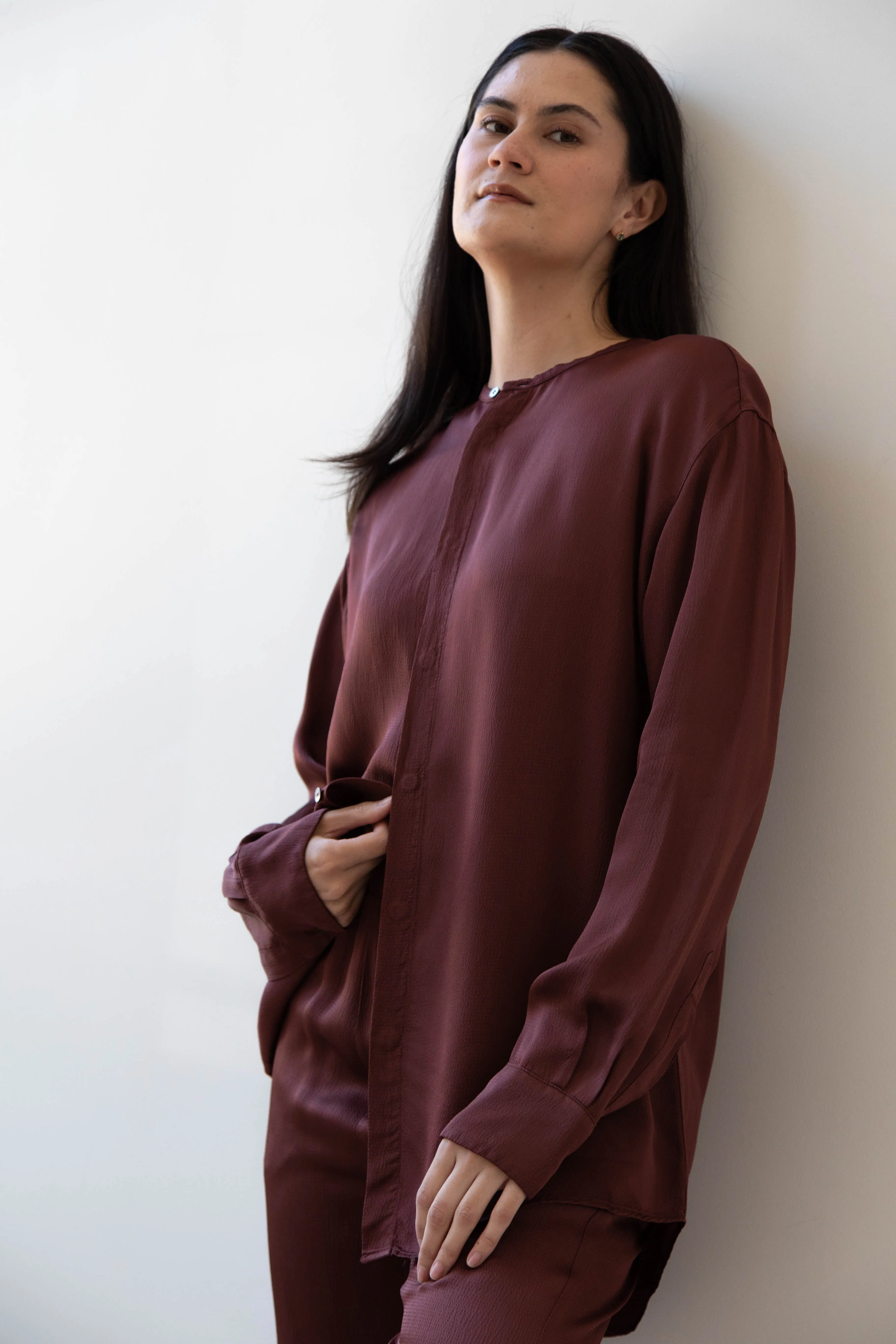 Barena Venezia | Molli Ondina Blouse in Vino