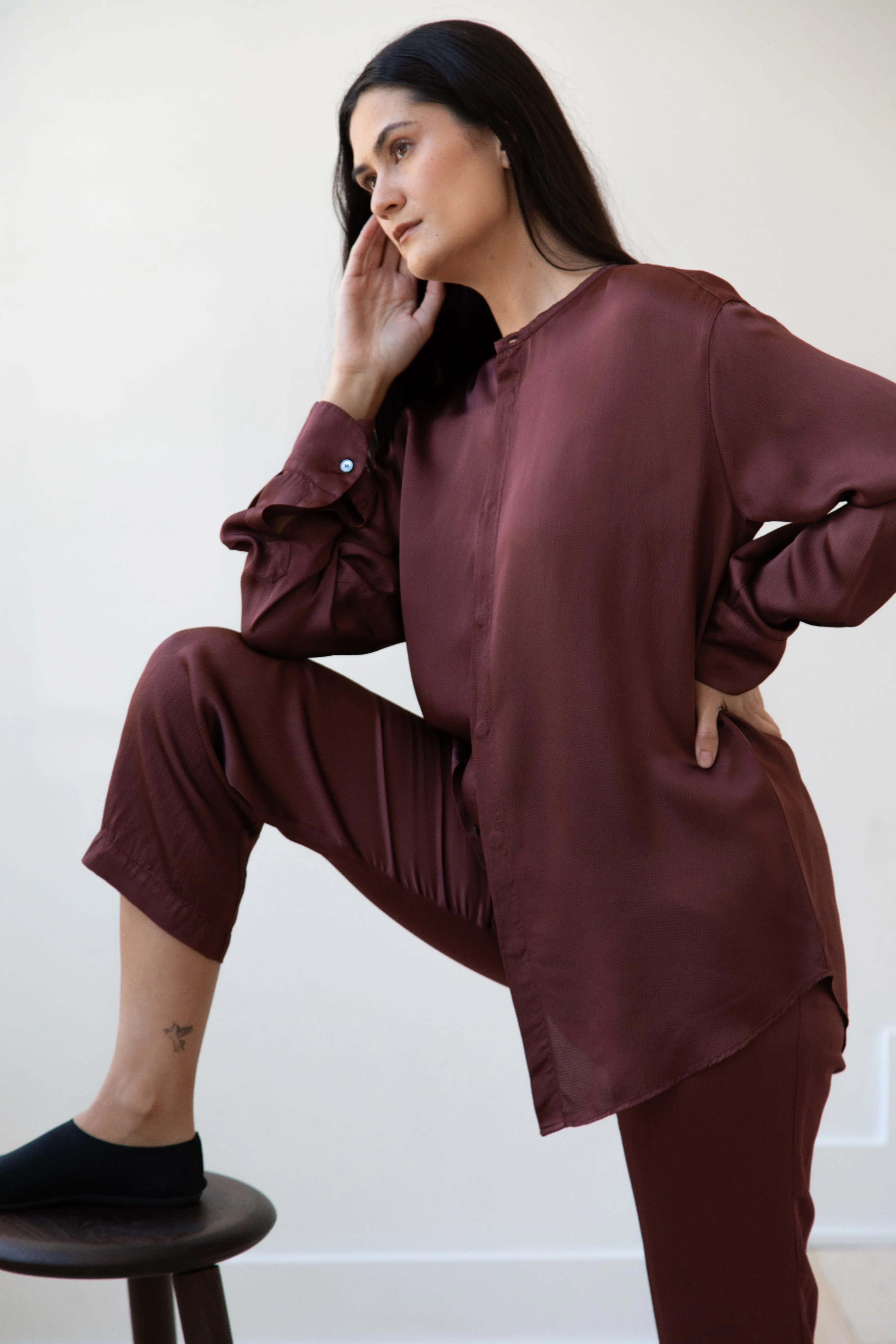 Barena Venezia | Molli Ondina Blouse in Vino
