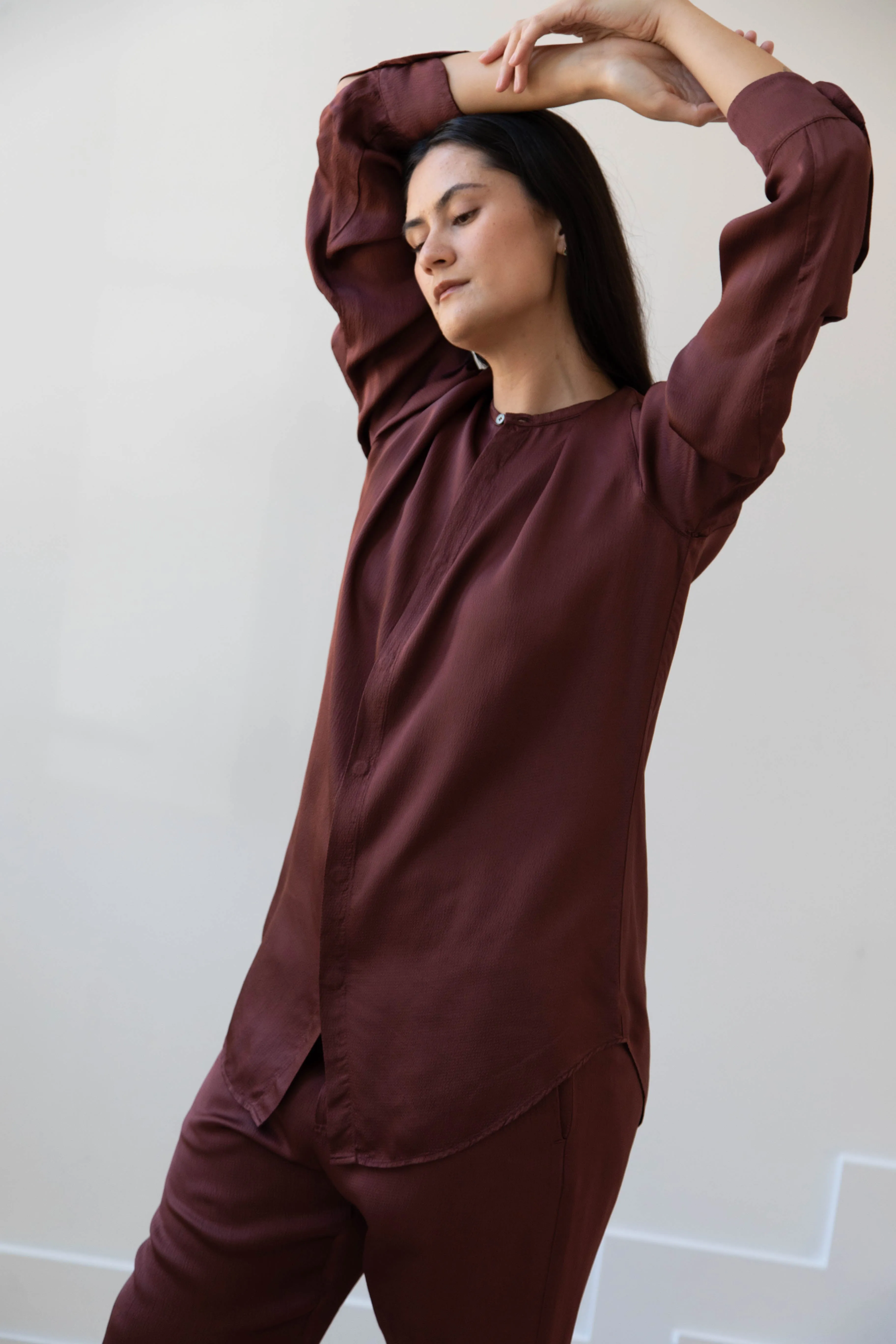 Barena Venezia | Molli Ondina Blouse in Vino