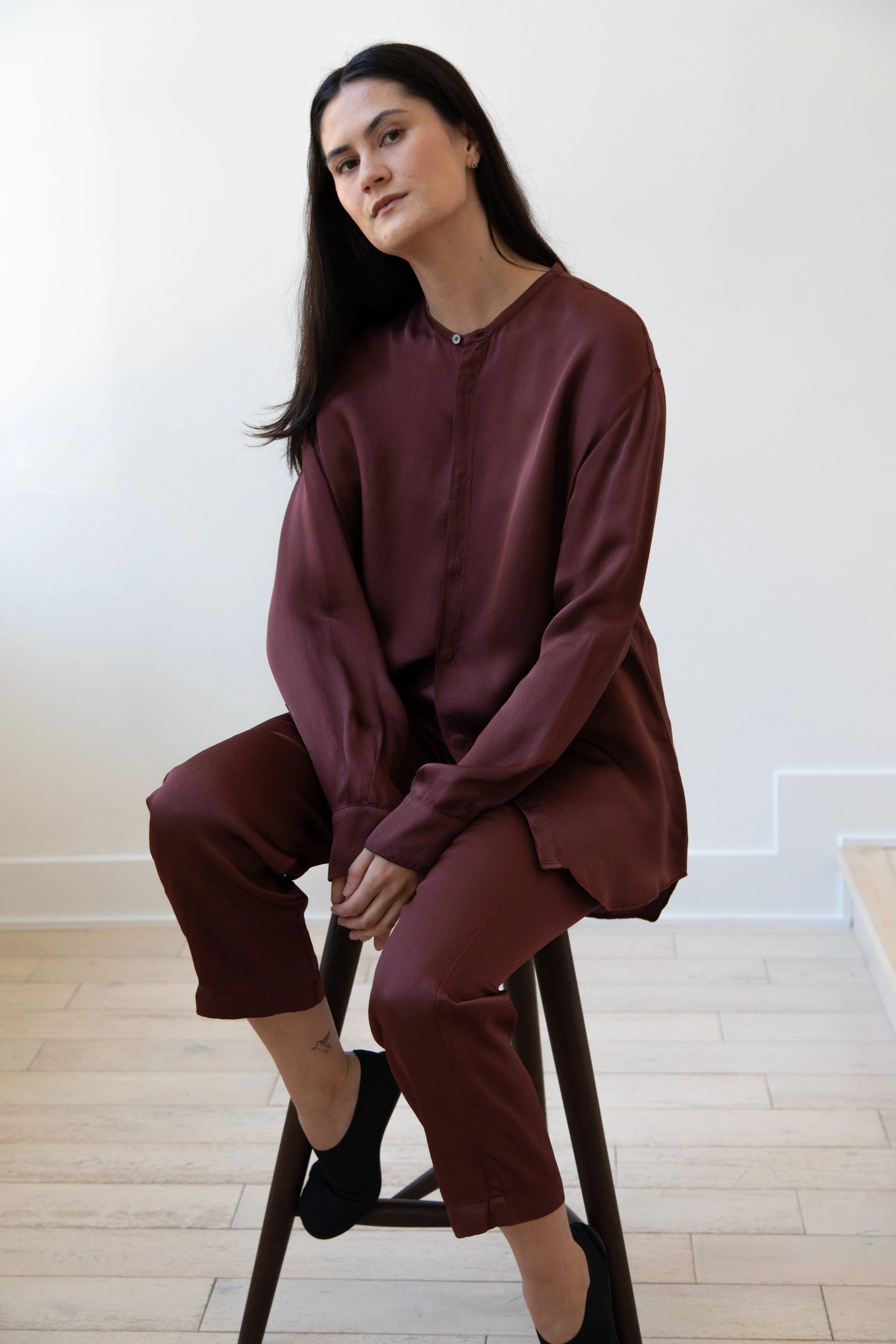 Barena Venezia | Molli Ondina Blouse in Vino