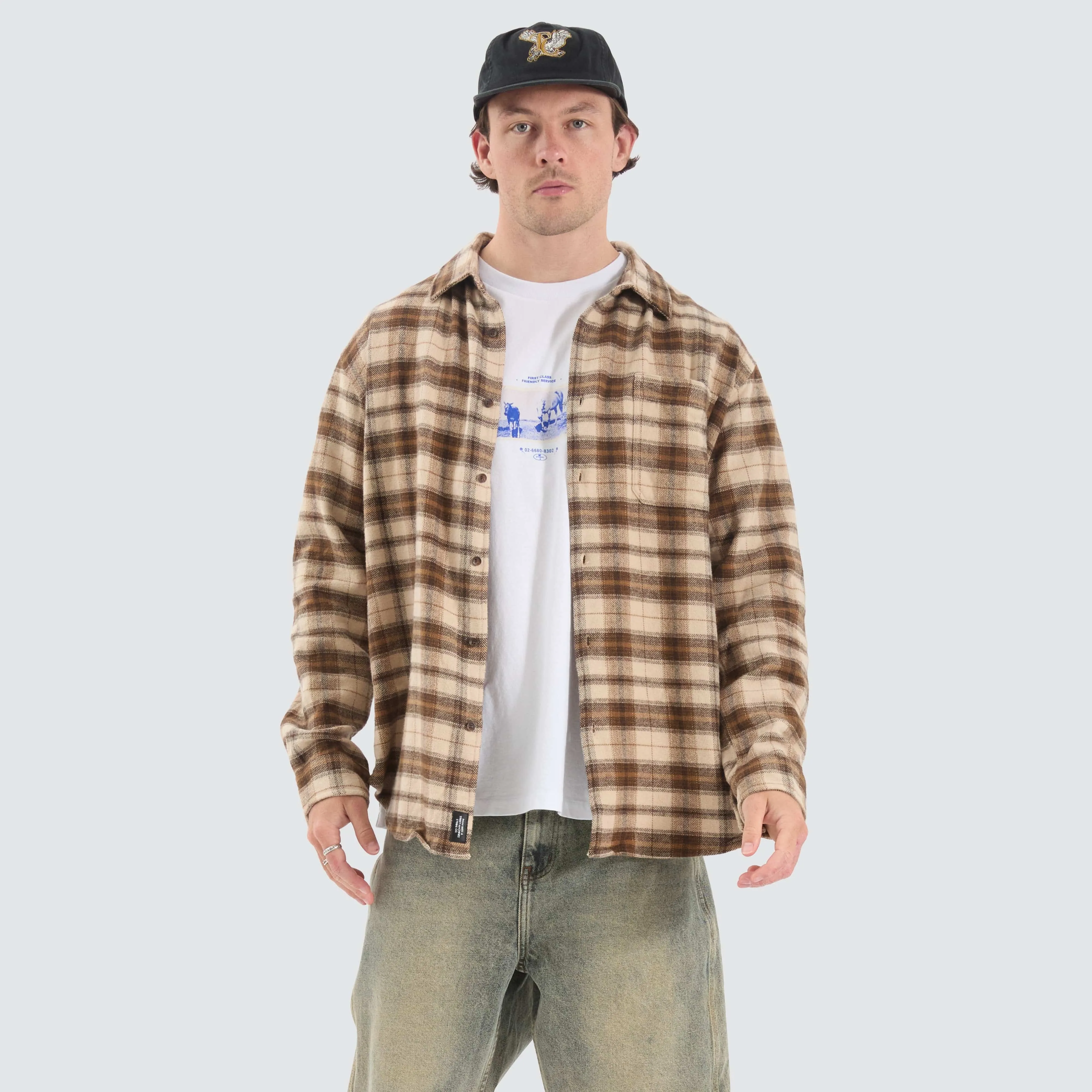 Barrio Flannel Shirt Wren