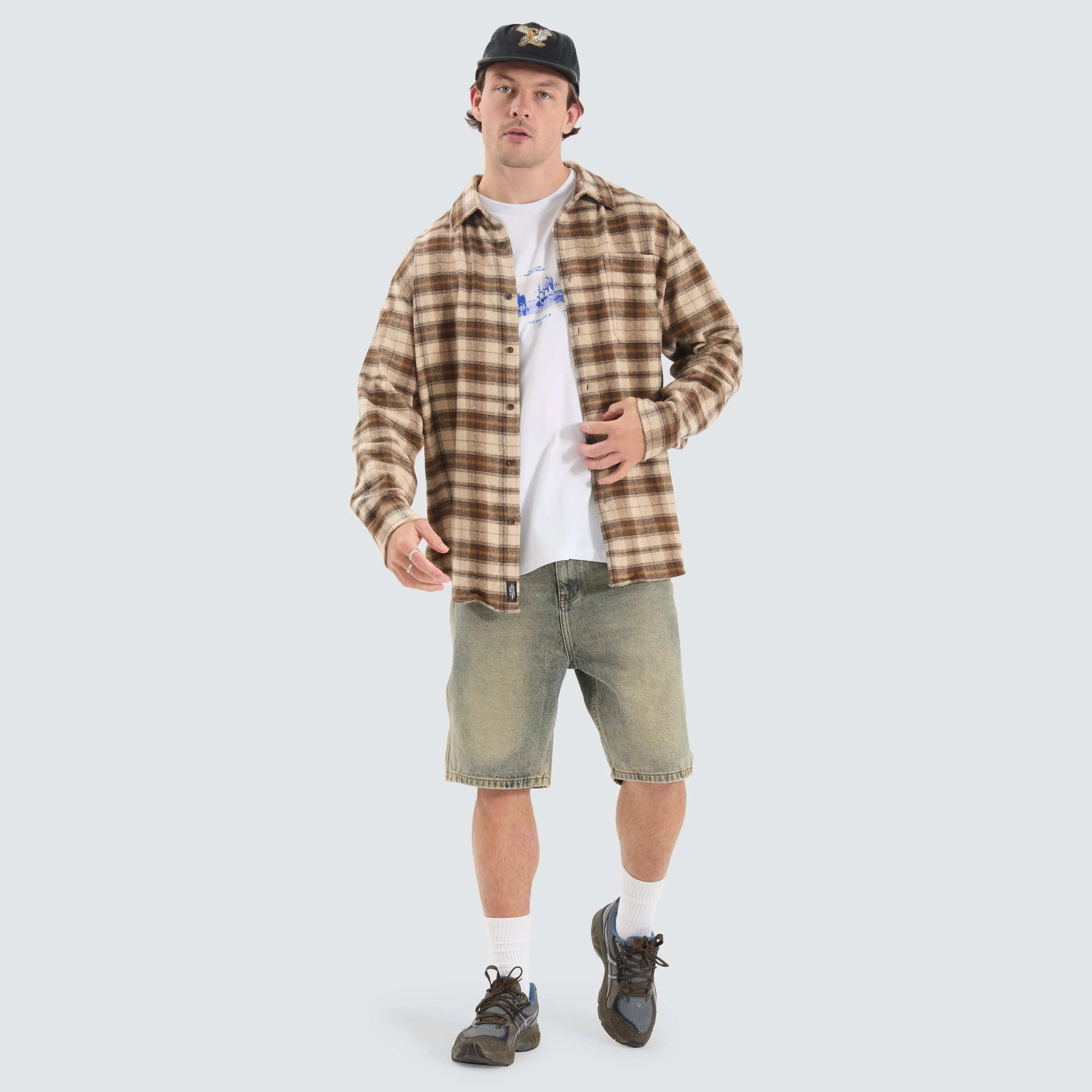 Barrio Flannel Shirt Wren