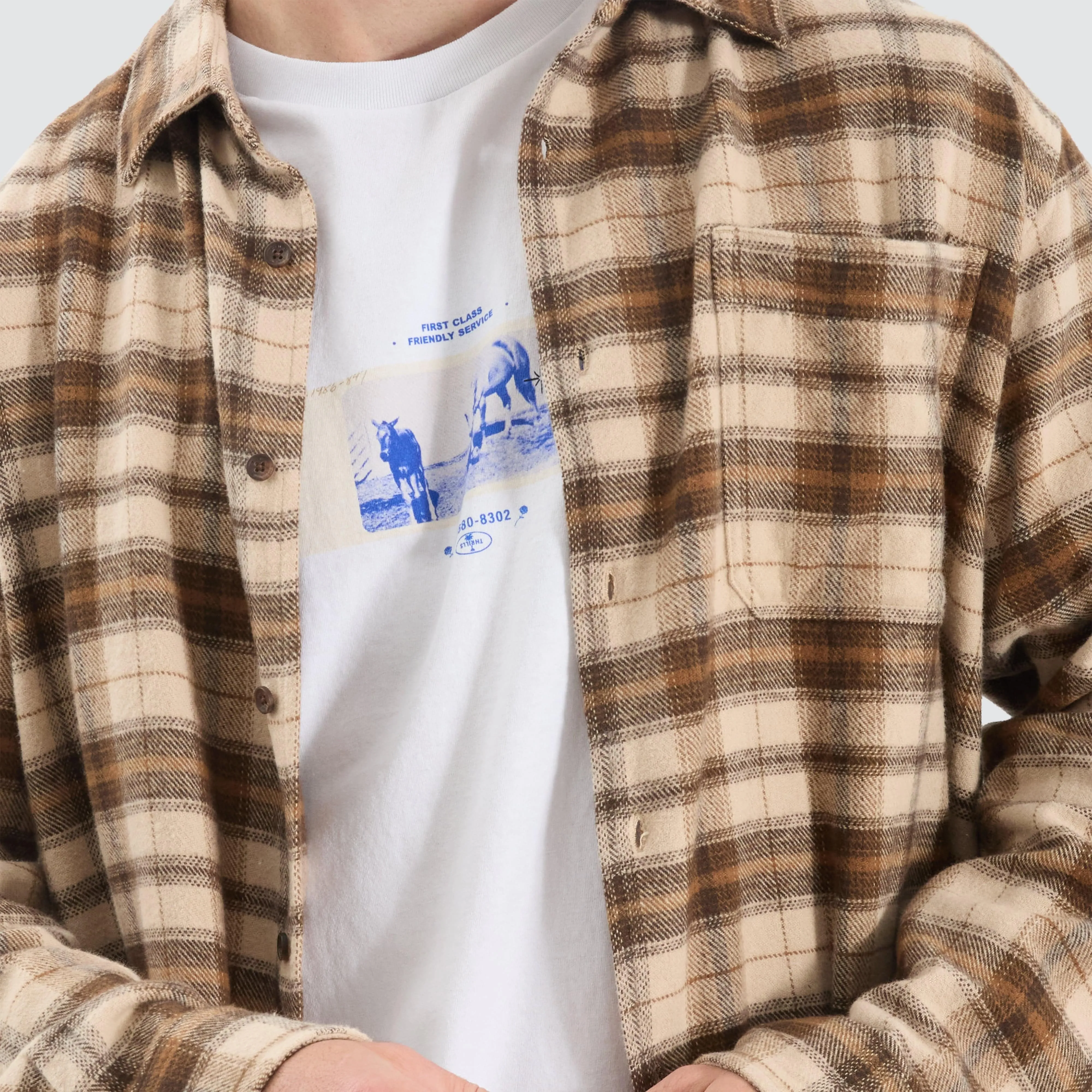 Barrio Flannel Shirt Wren