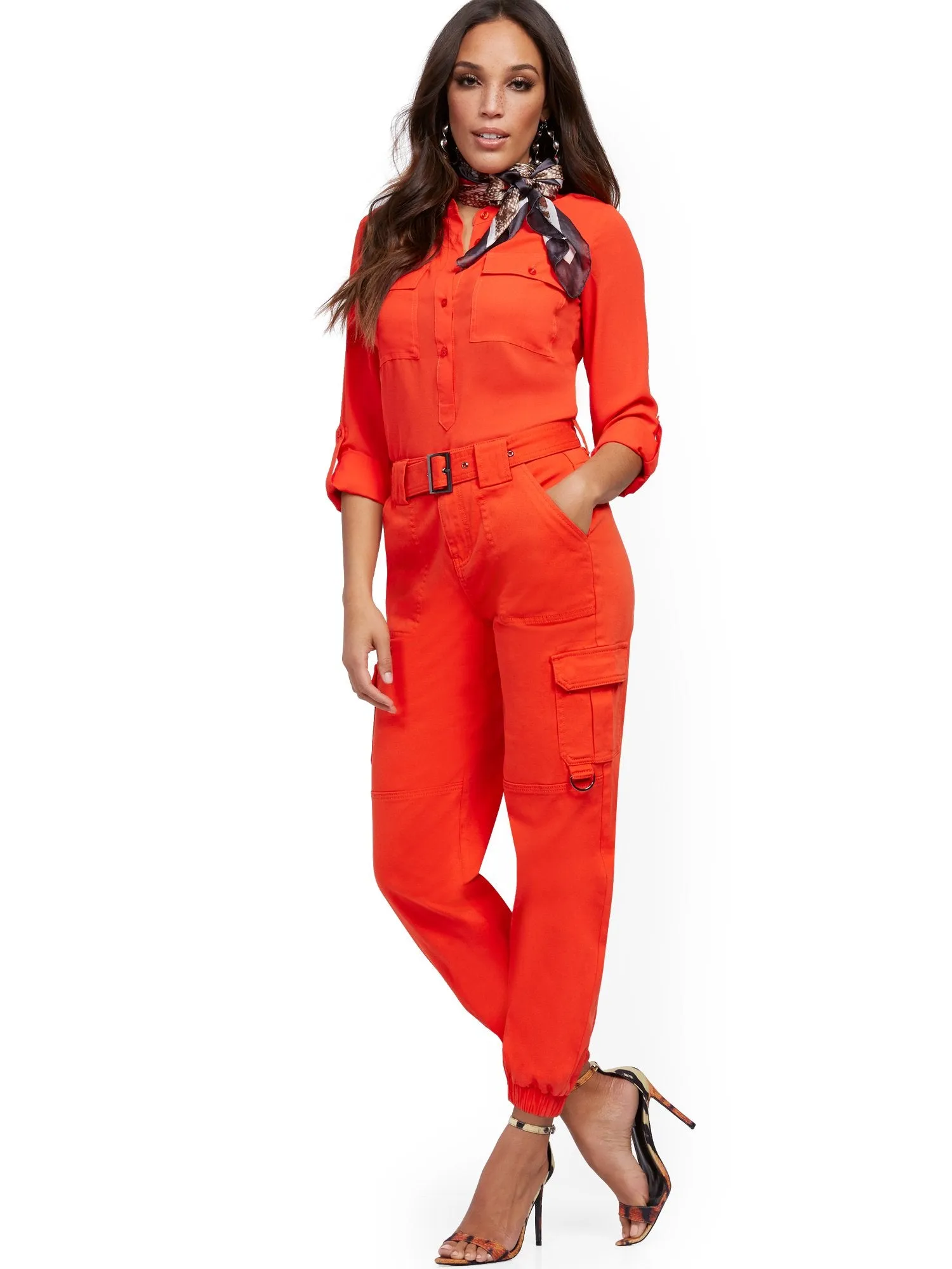 Belted Cargo Jogger Pant