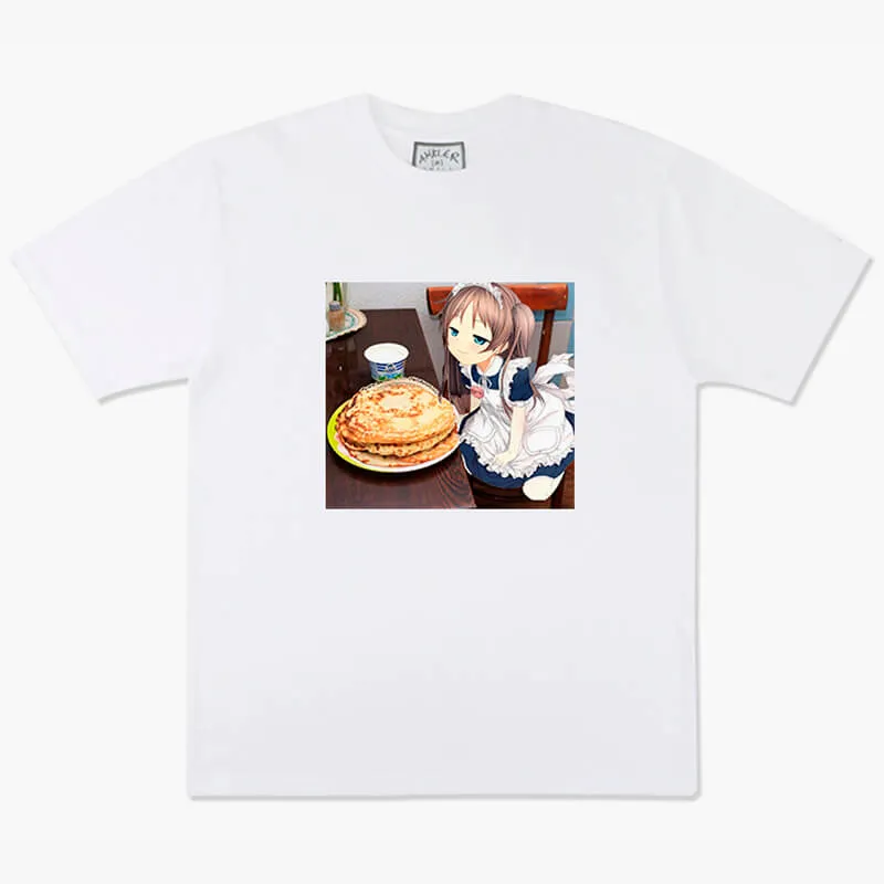 benpaolv Anime Aesthetic Pancake Cat Neko Anime Girl T-Shirt
