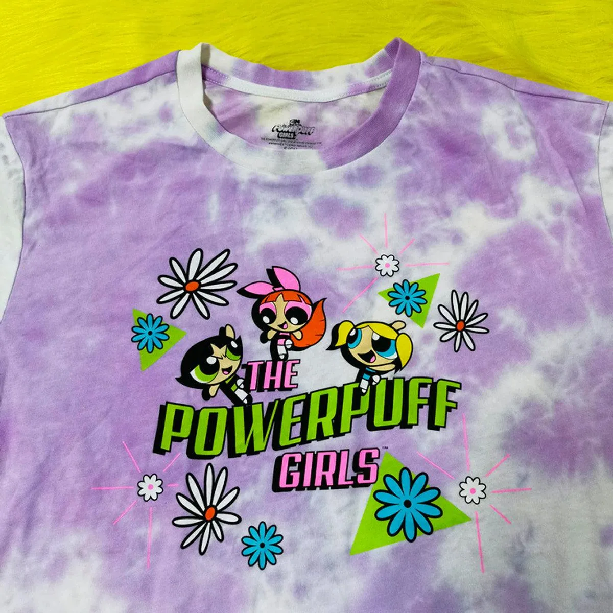 benpaolv Powerpuff Girls Tie Dye Purple T-Shirt