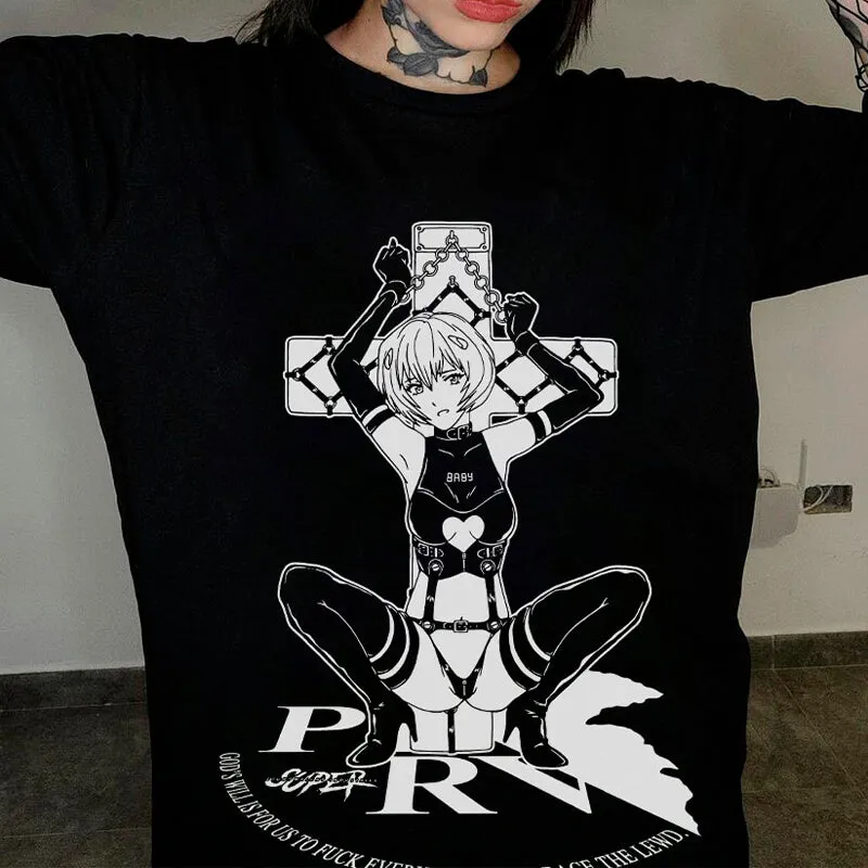 benpaolv Rei Ayanami Bound to Cross Hot EGirl T-Shirt