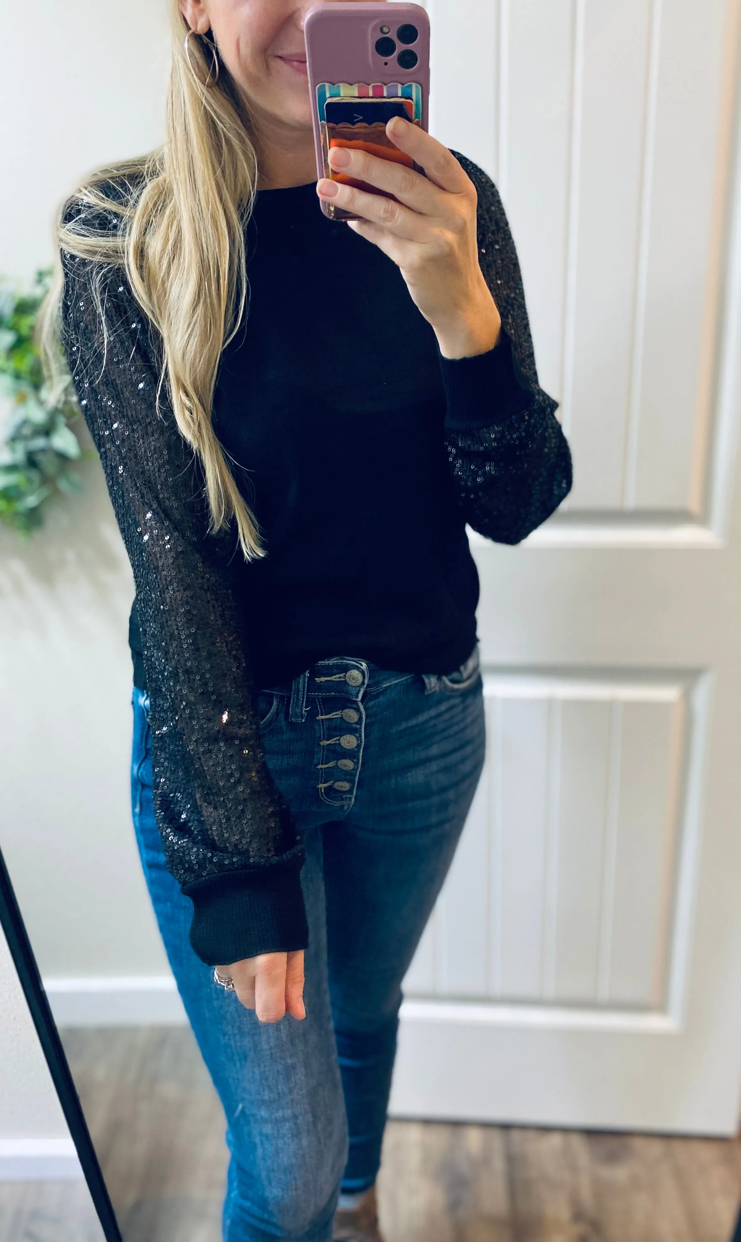 Black Sparkle Sweater