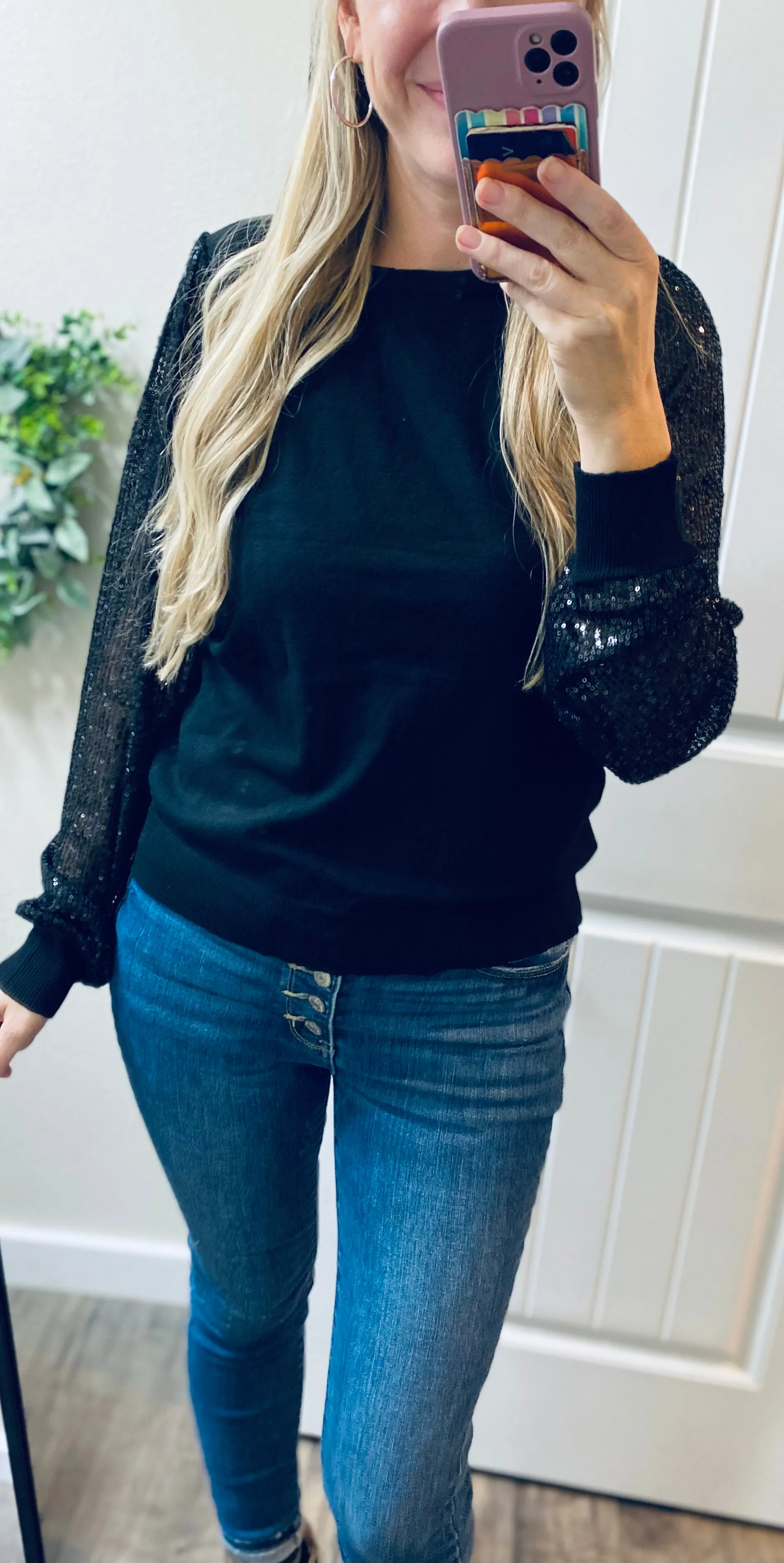 Black Sparkle Sweater