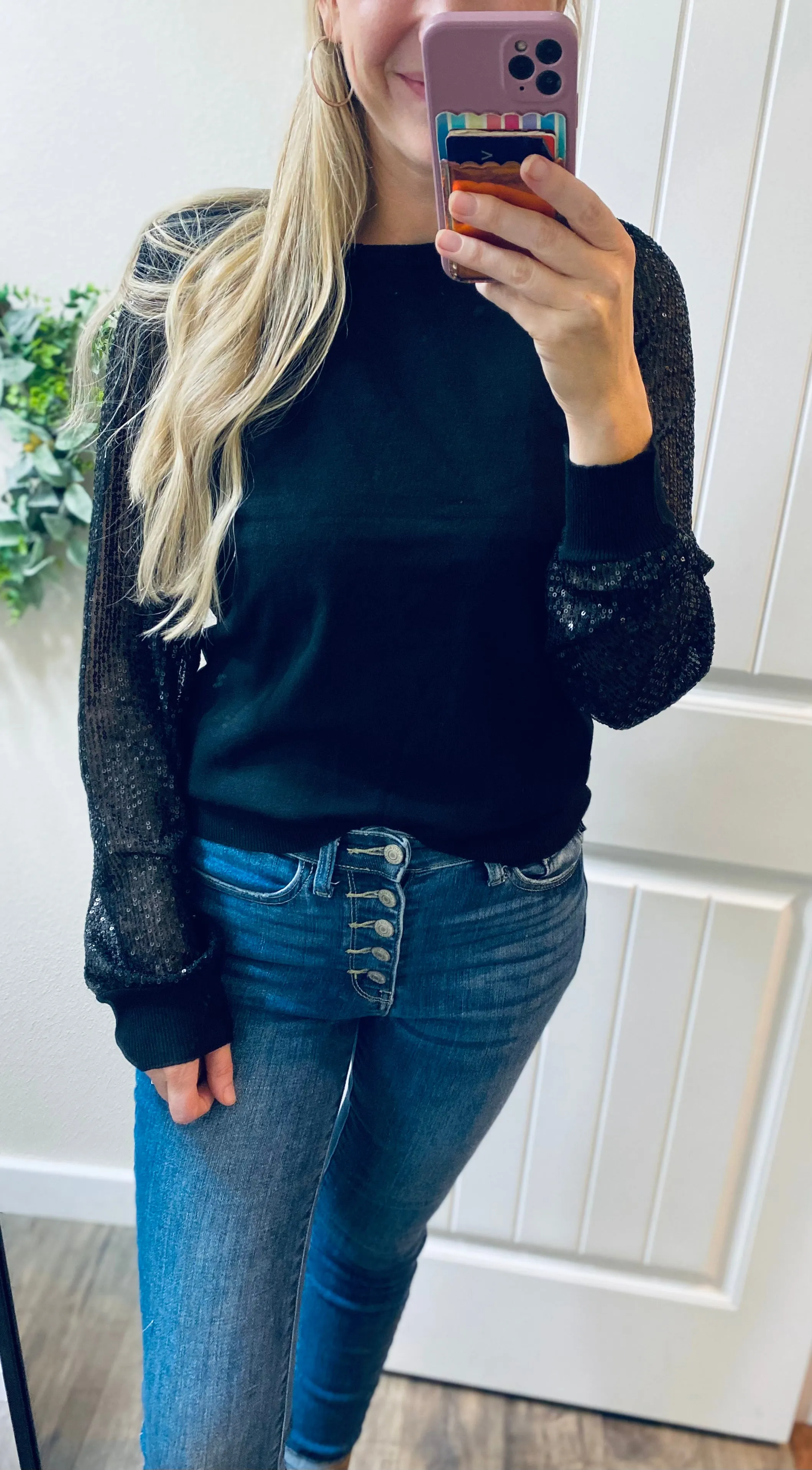 Black Sparkle Sweater