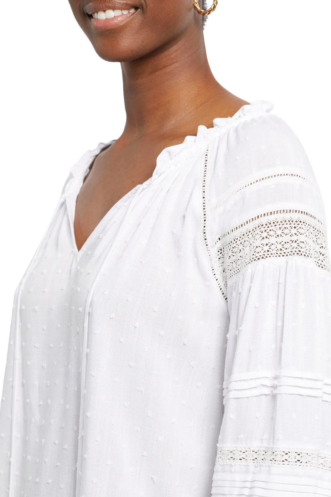 Blouse with Decorative Tapes