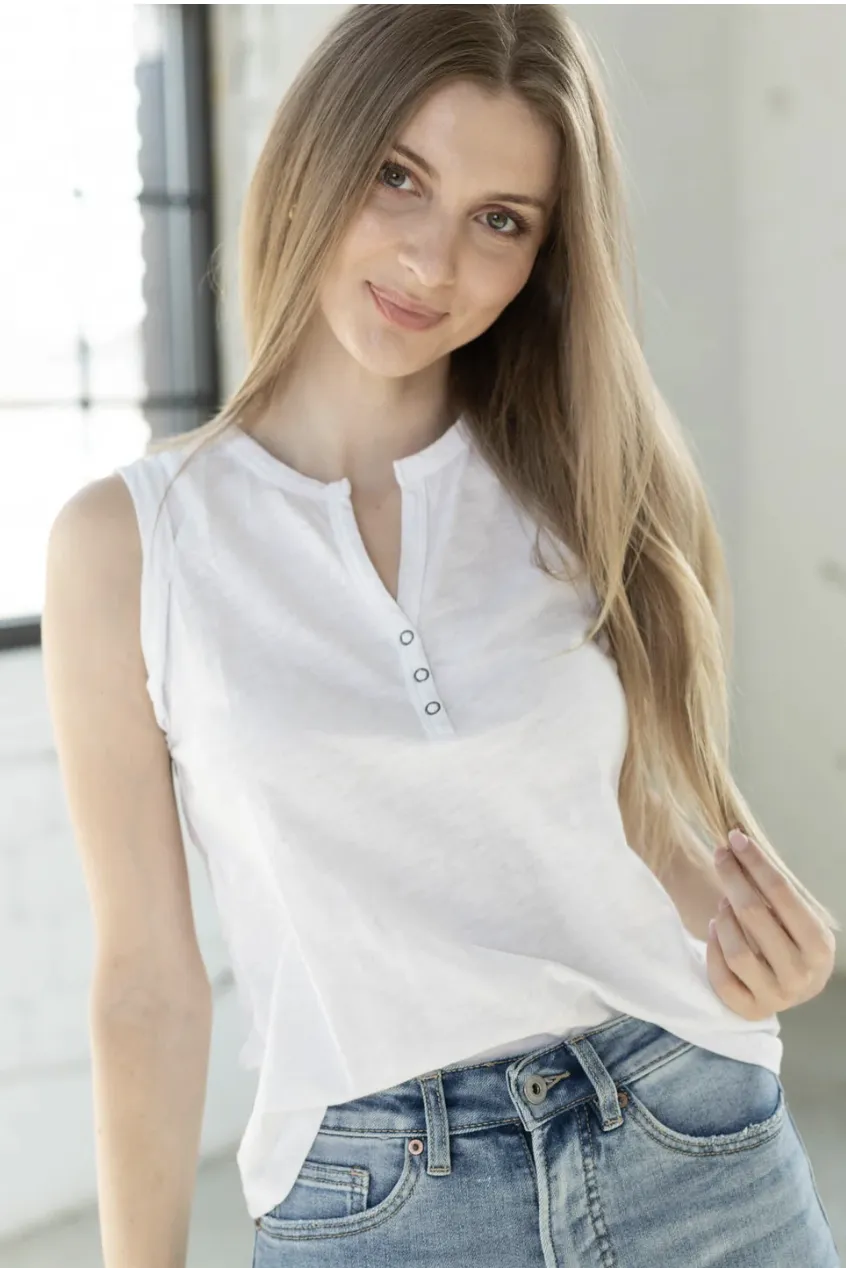 Bobi Roll Sleeve Henley