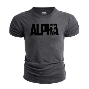Breathable Letter Alpha T-Shirt