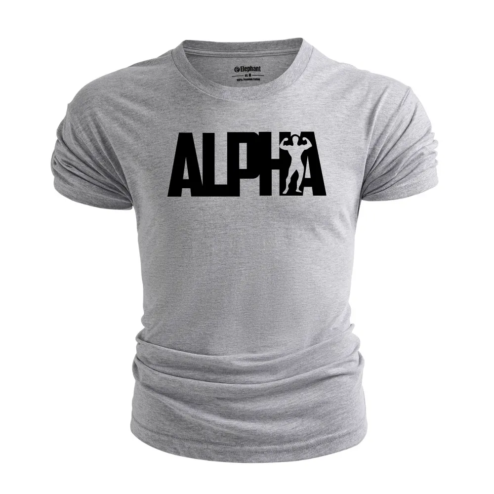 Breathable Letter Alpha T-Shirt
