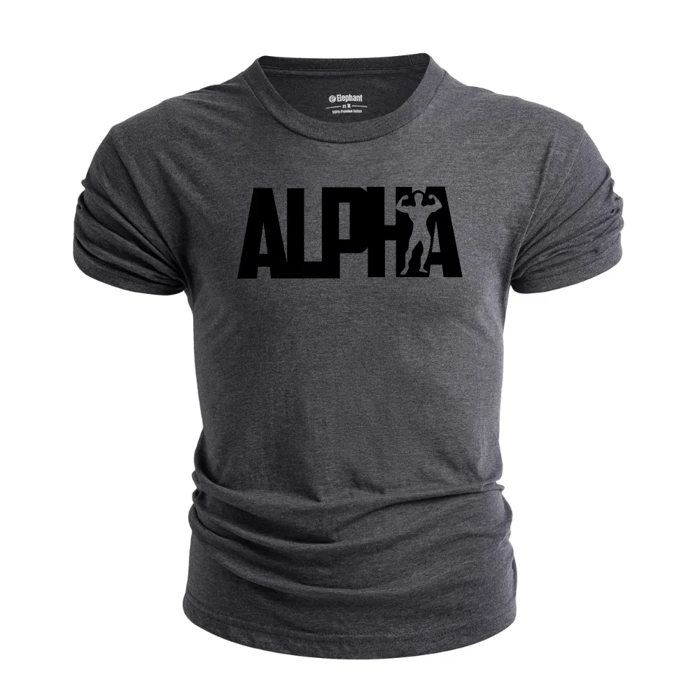 Breathable Letter Alpha T-Shirt