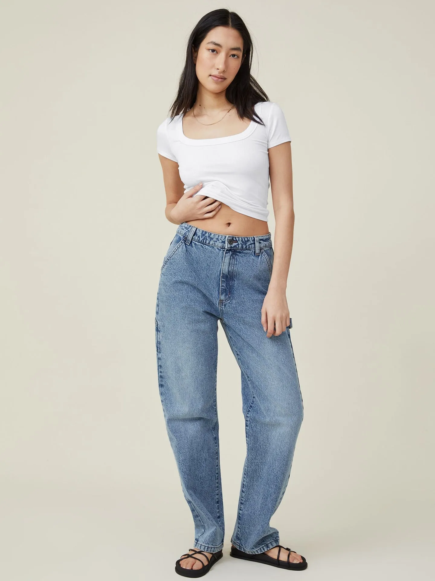 Casual Ribbed Tight-Fit Blouse