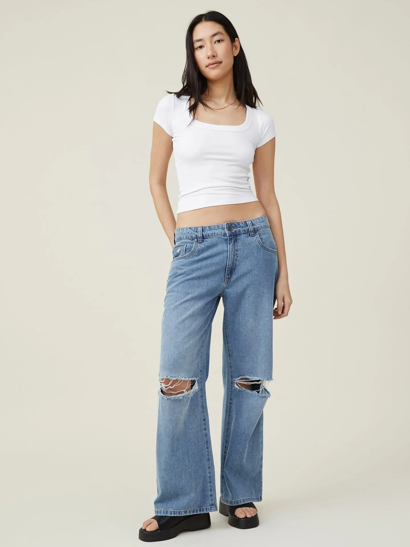 Casual Ribbed Tight-Fit Blouse
