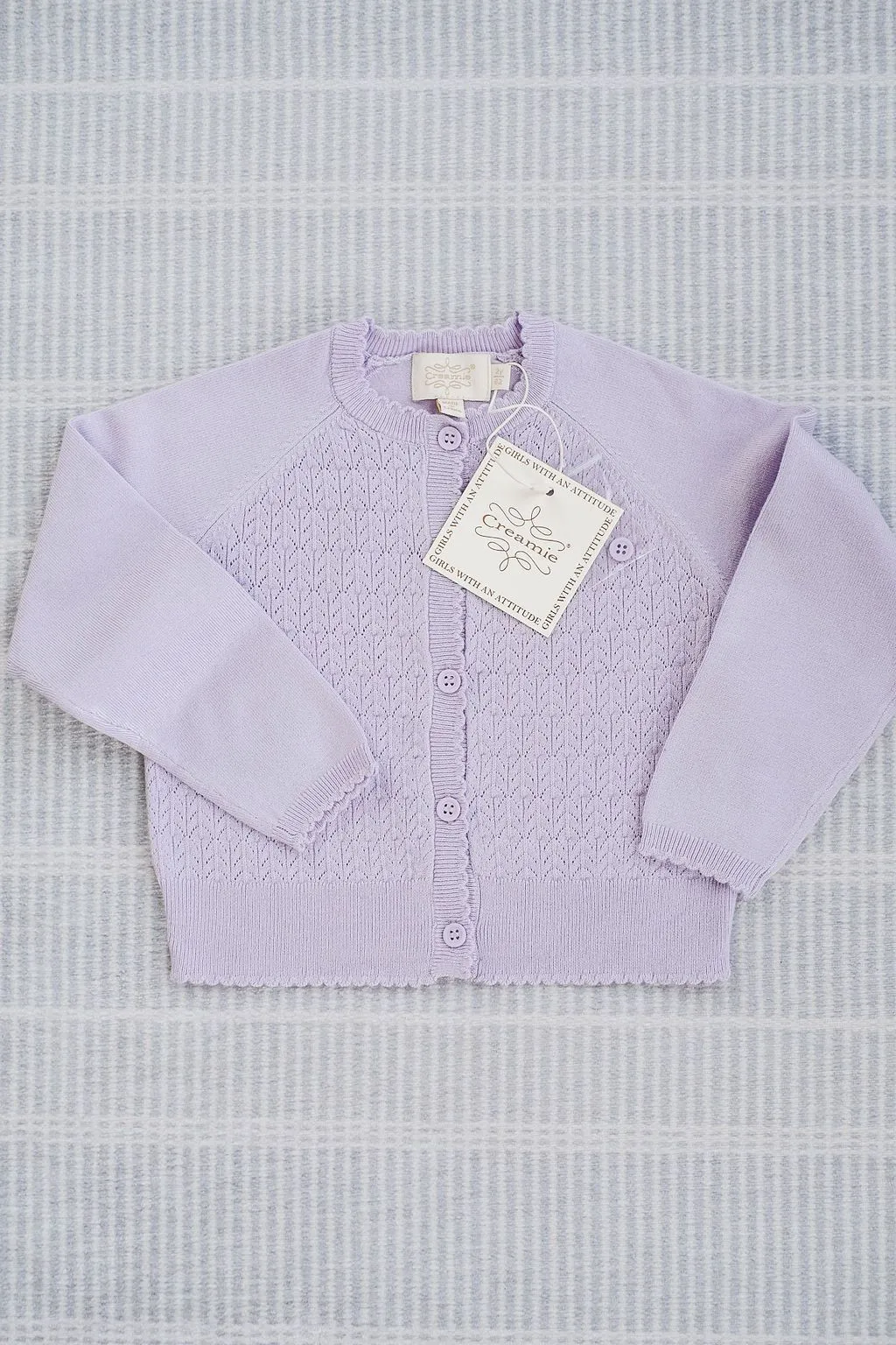 Creamie Girls Pointelle Cardigan   822949-6052