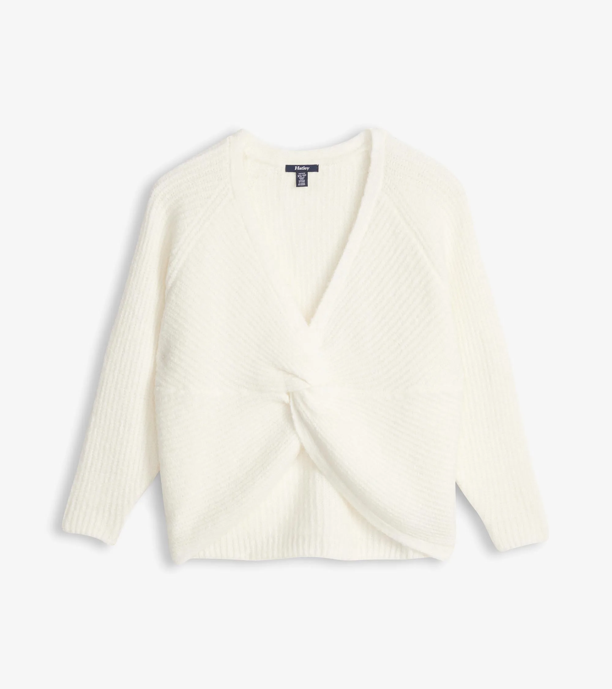 Cross Over Sweater - Winter White