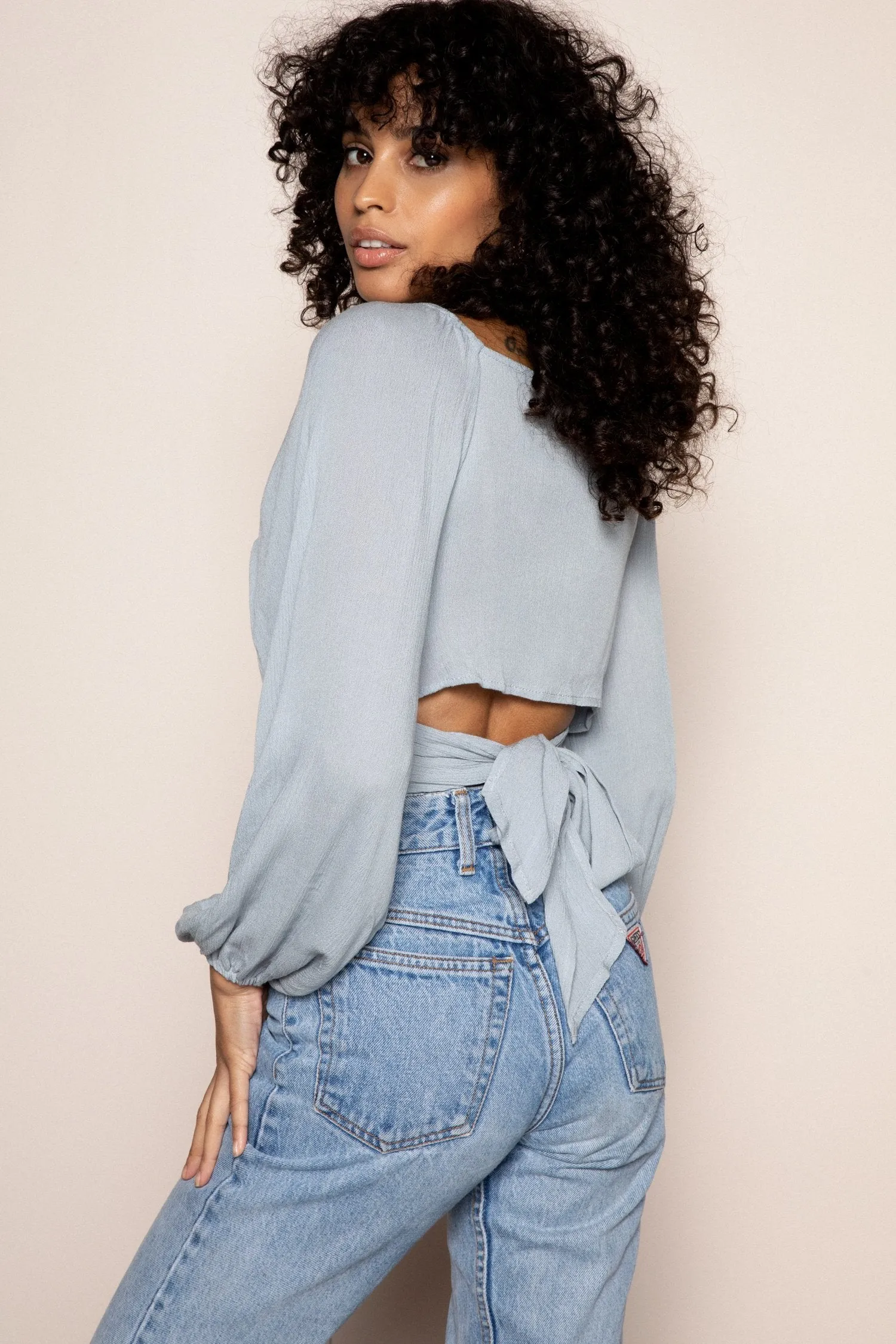 Darwin Crop in Blue