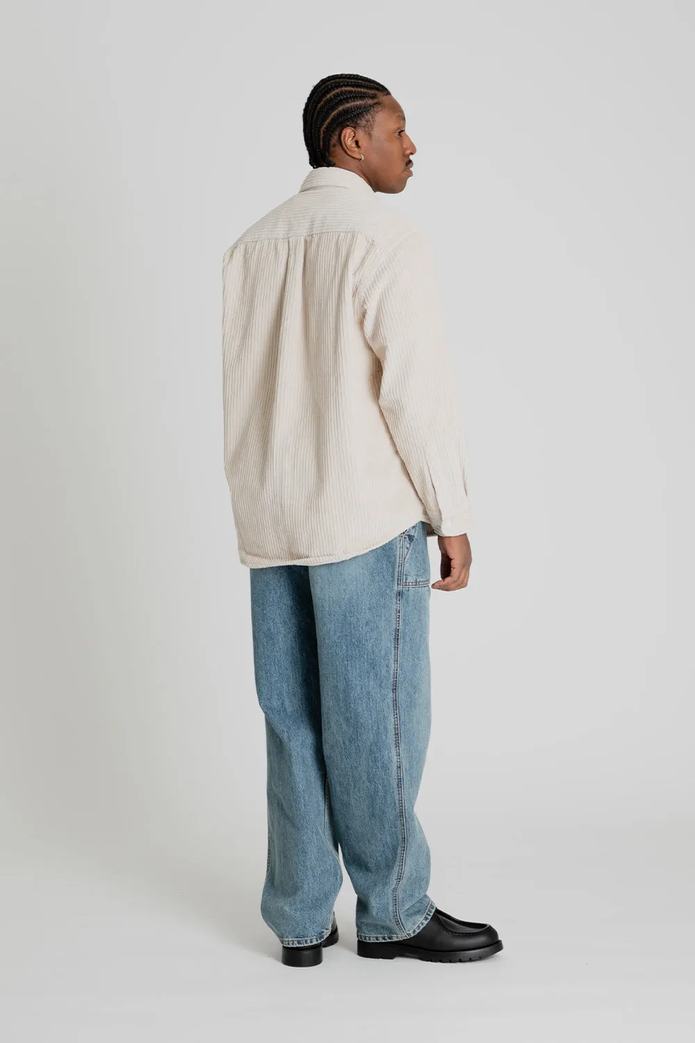 Denim Wide Fatigue Pants - Light Blue