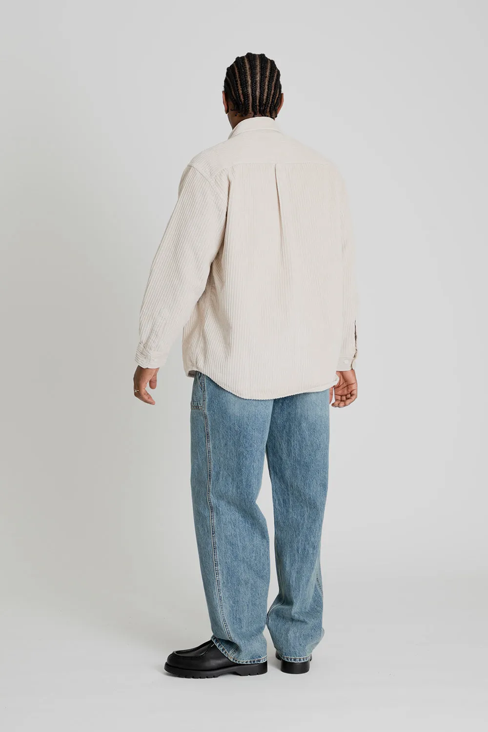 Denim Wide Fatigue Pants - Light Blue