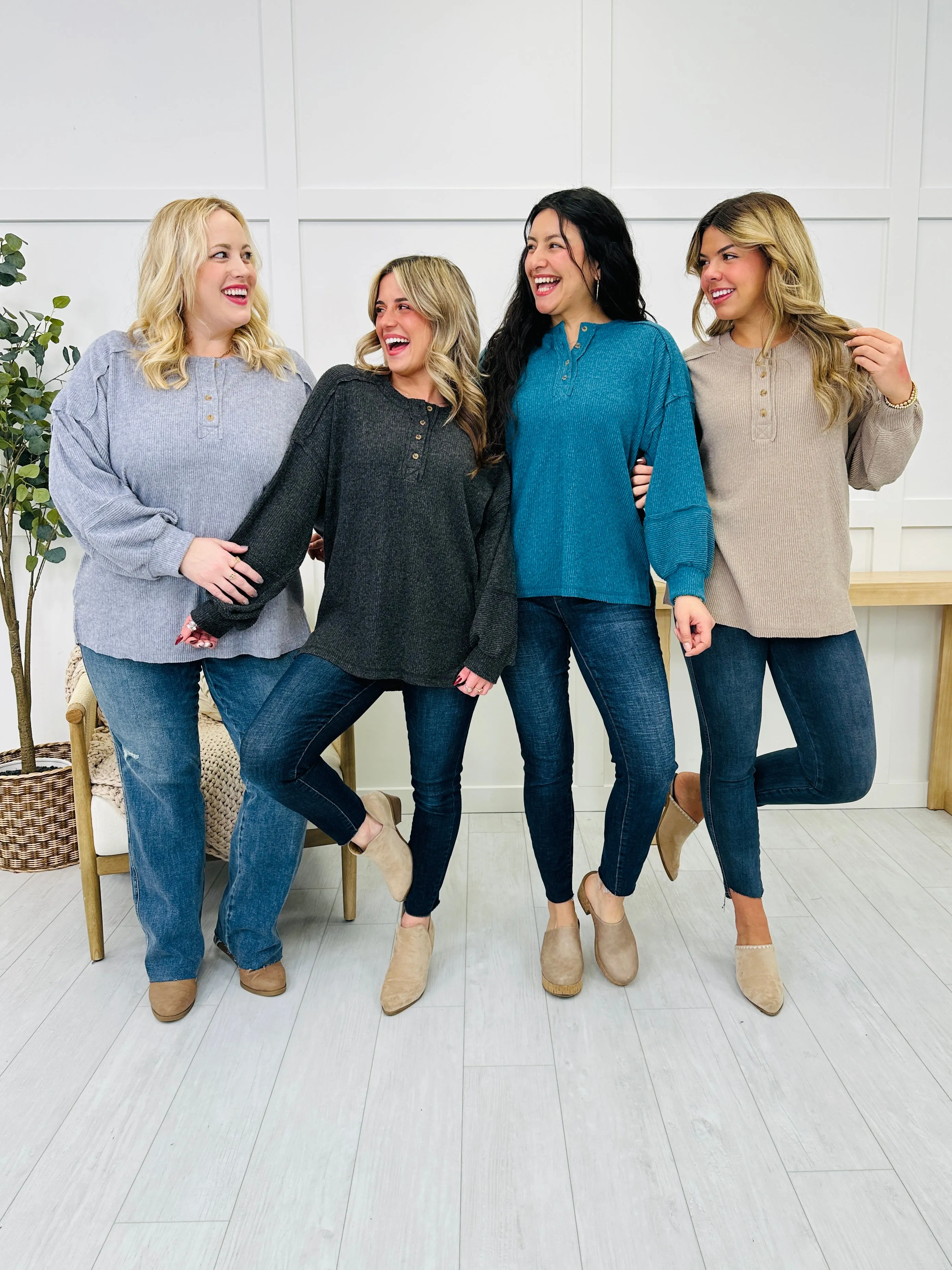 DOORBUSTER! Effortless Essentials Sweater- Multiple Colors!
