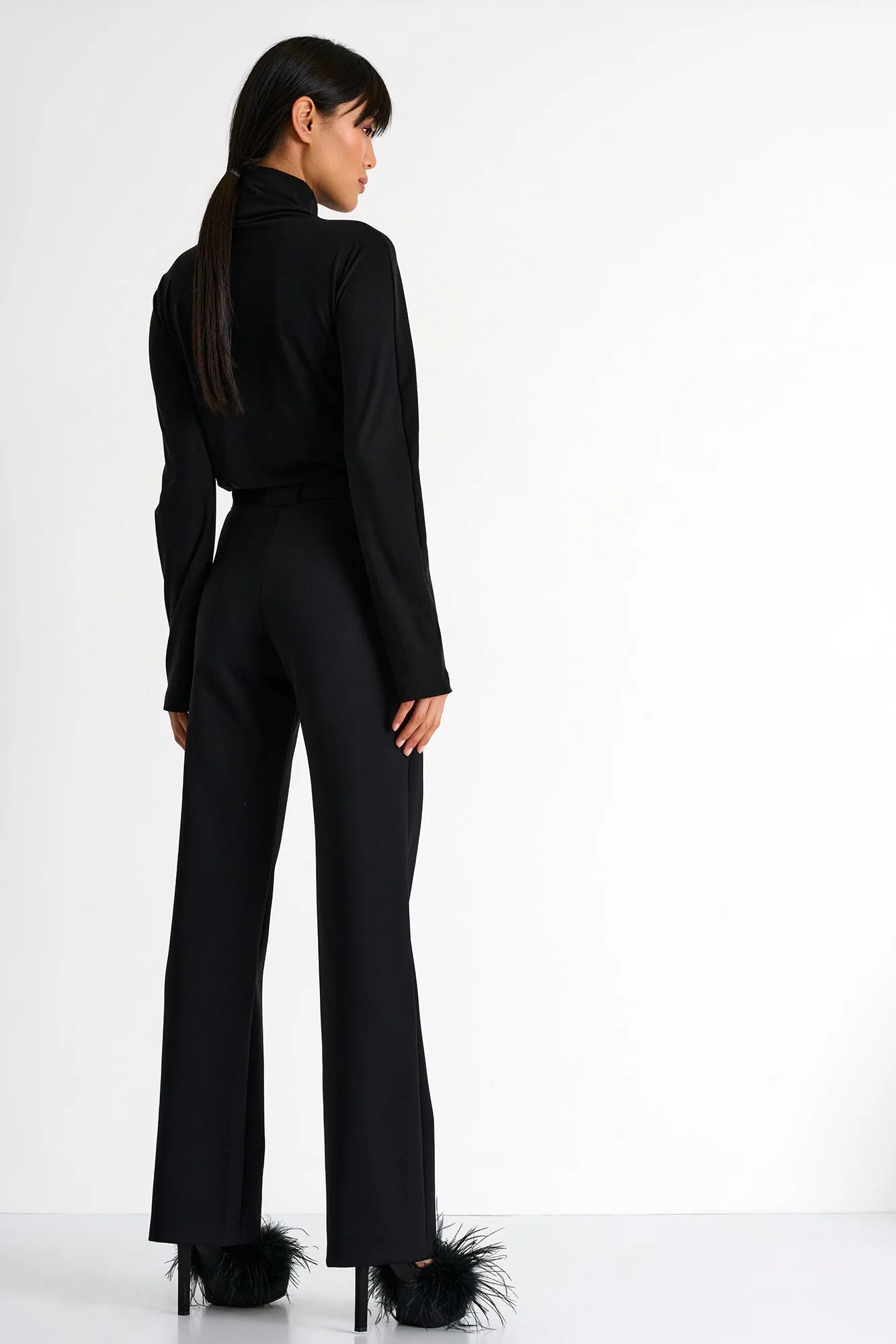 Elegant Belted Pants - 52367-52-800