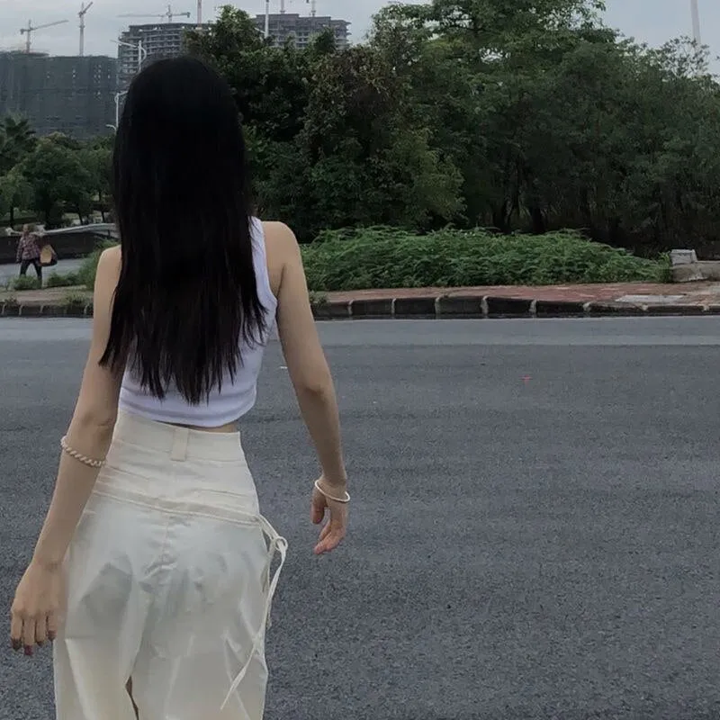FashionSierra - Sleeveless Vest Y2k Fairy Grunge Clothes Harajuku T-shirts