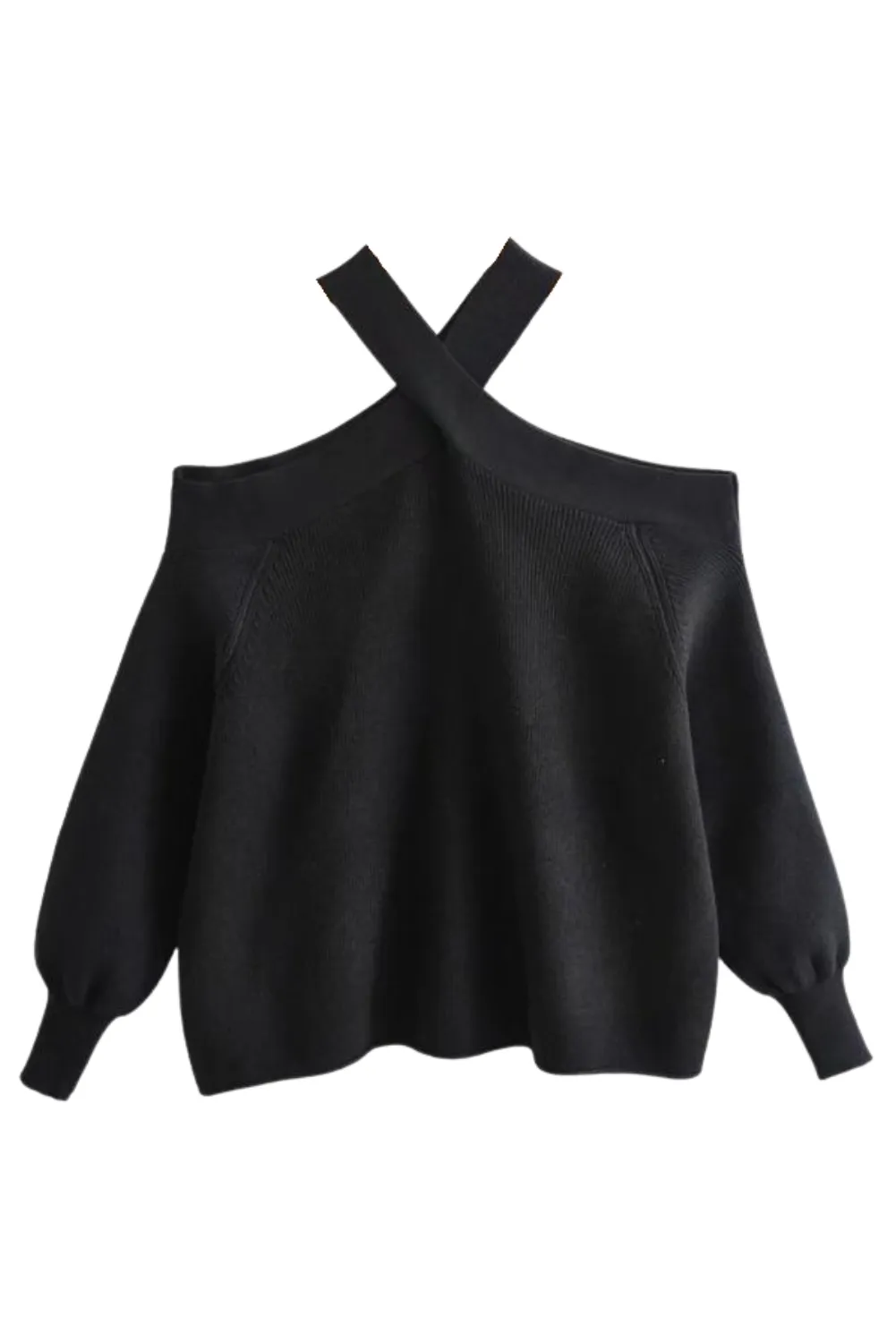 'Ferna' Halter Neck Sweater (2 Colors)