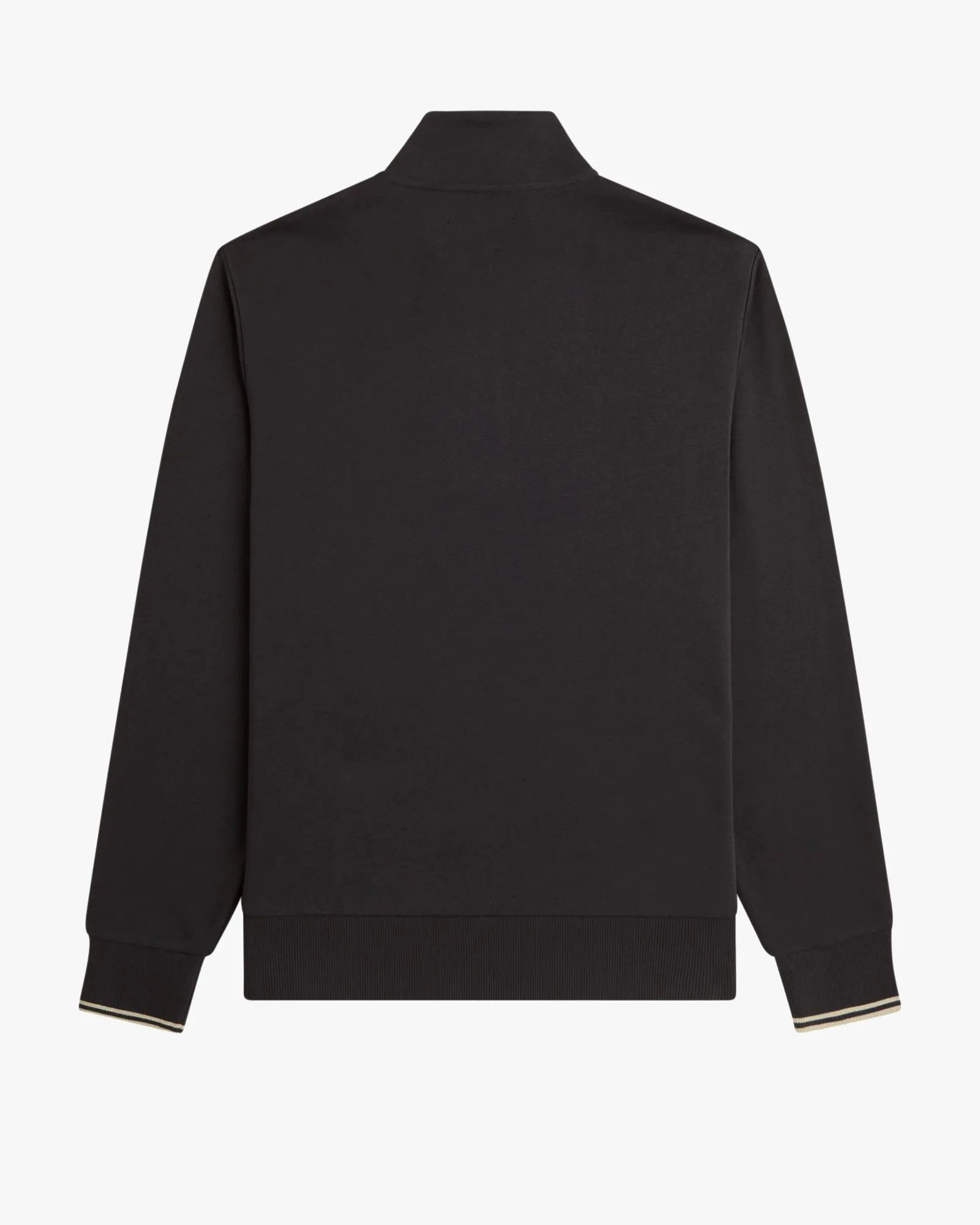 Fred Perry Half Zip Sweatshirt - Anchor Grey / Oatmeal