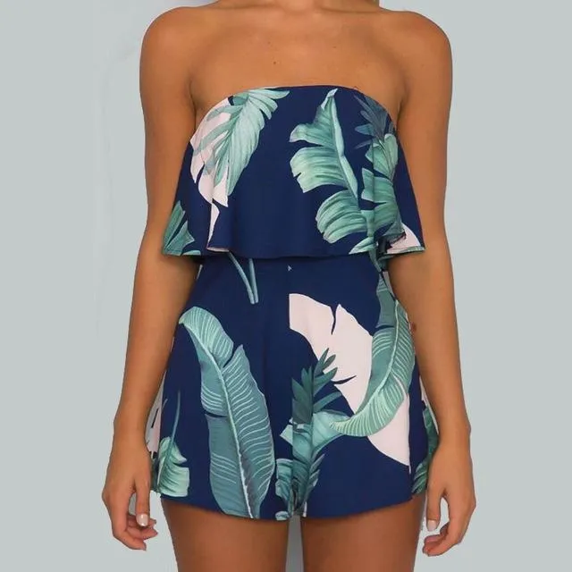 Halter Strap Bohemian Style Romper