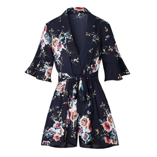 Halter Strap Bohemian Style Romper